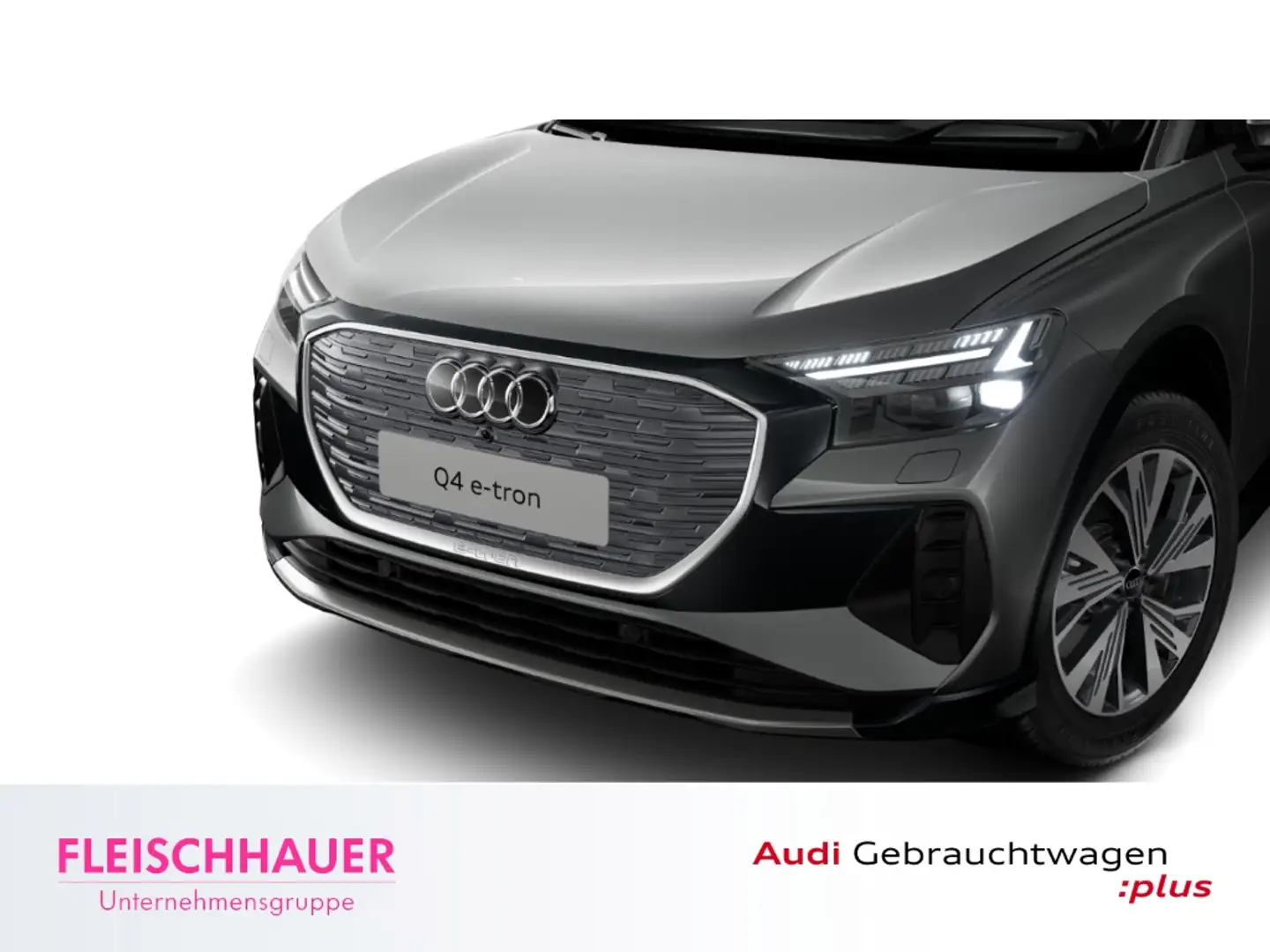 Audi Q4 e-tron 45 quattro MATRIX+PANO+HUD+ACC+NAVI+RFK+SHZ+DC+DAB Grau - 1