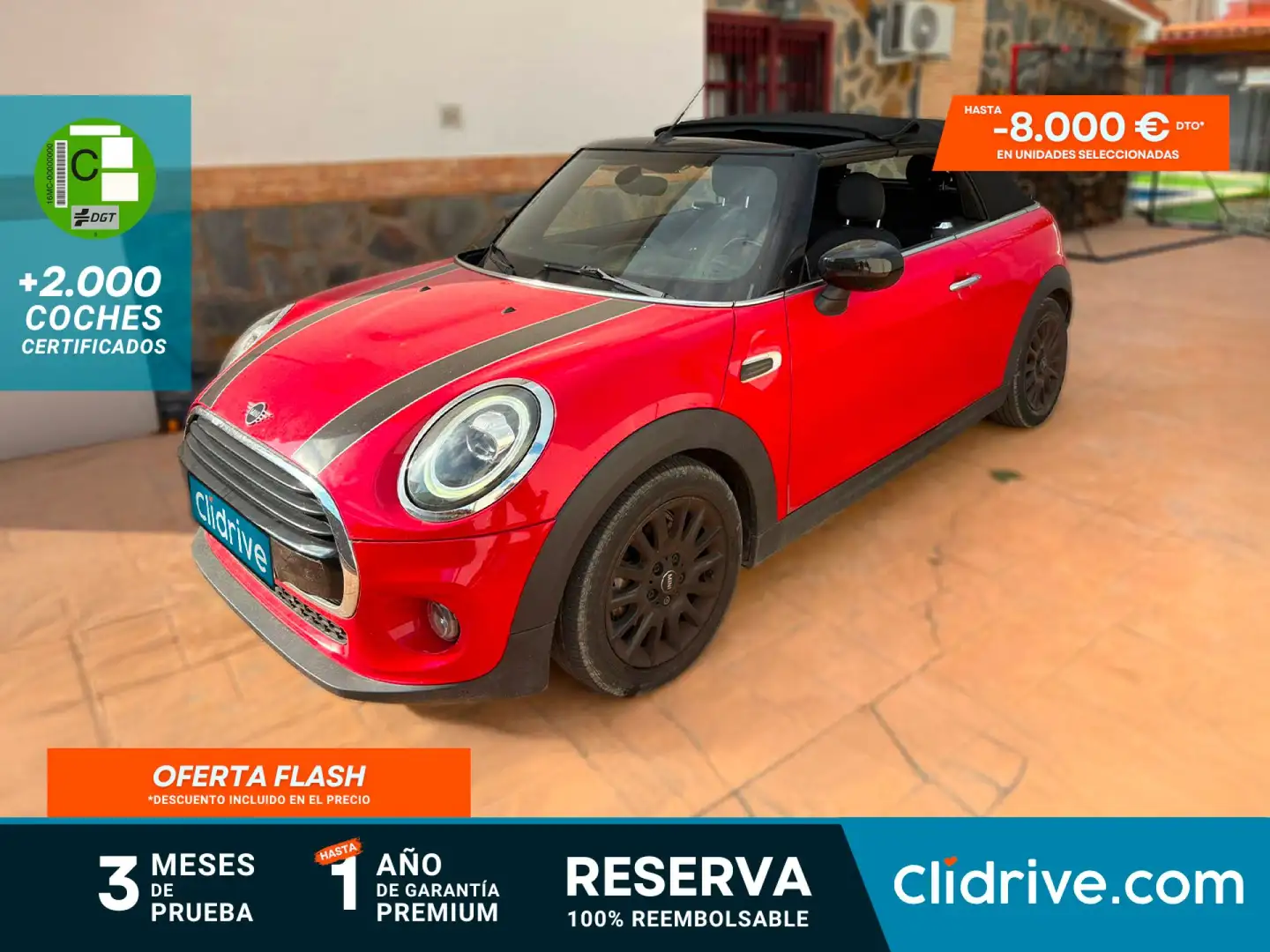 MINI Cooper Cabrio Aut. Rojo - 1