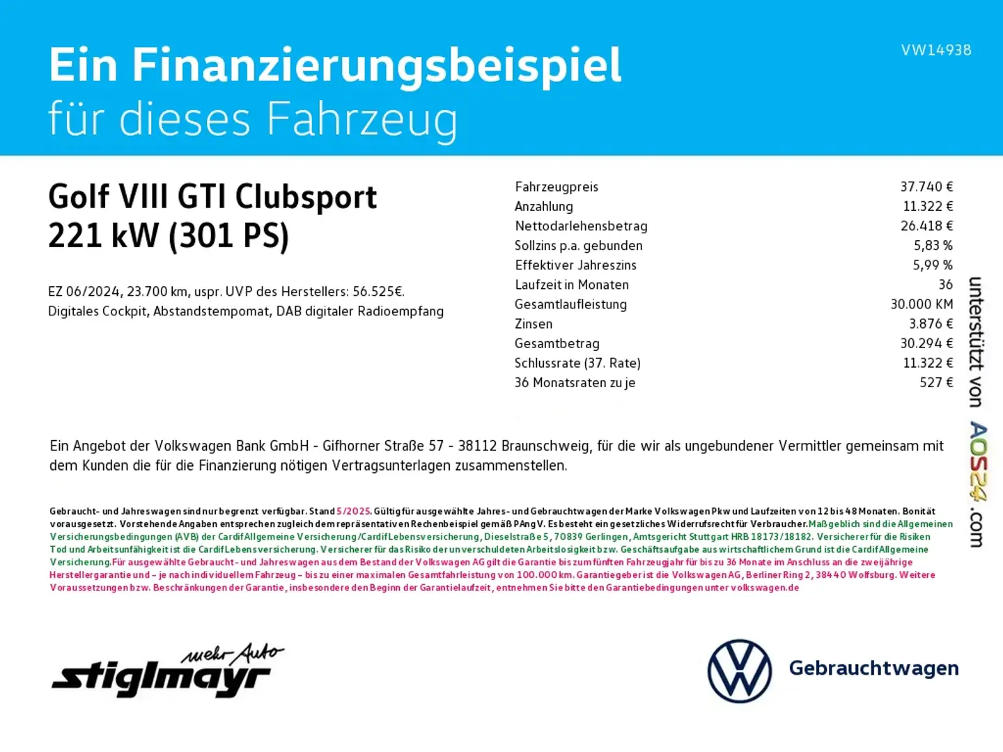 Volkswagen Golf VIII GTI Clubsport AKRAPOVIC-PERFORMANCE-ABGASANLA Schwarz - 2