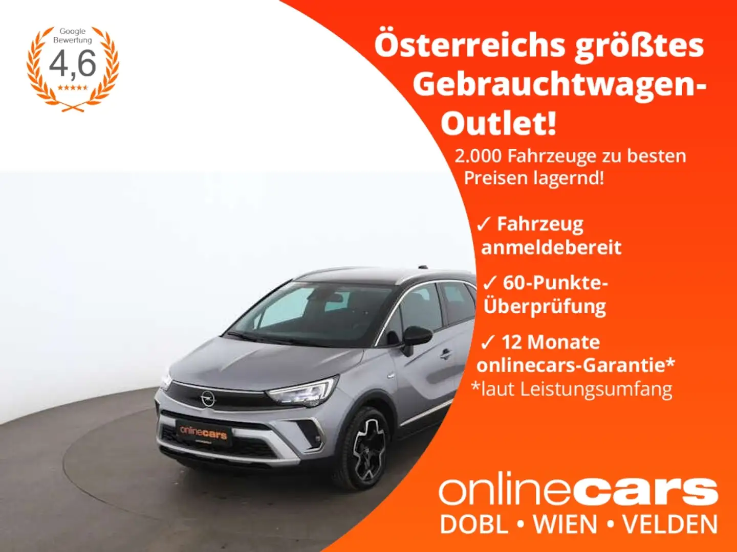 Opel Crossland 1.5 D Ultimate LED LEDER HEAD-UP NAVI Grau - 1