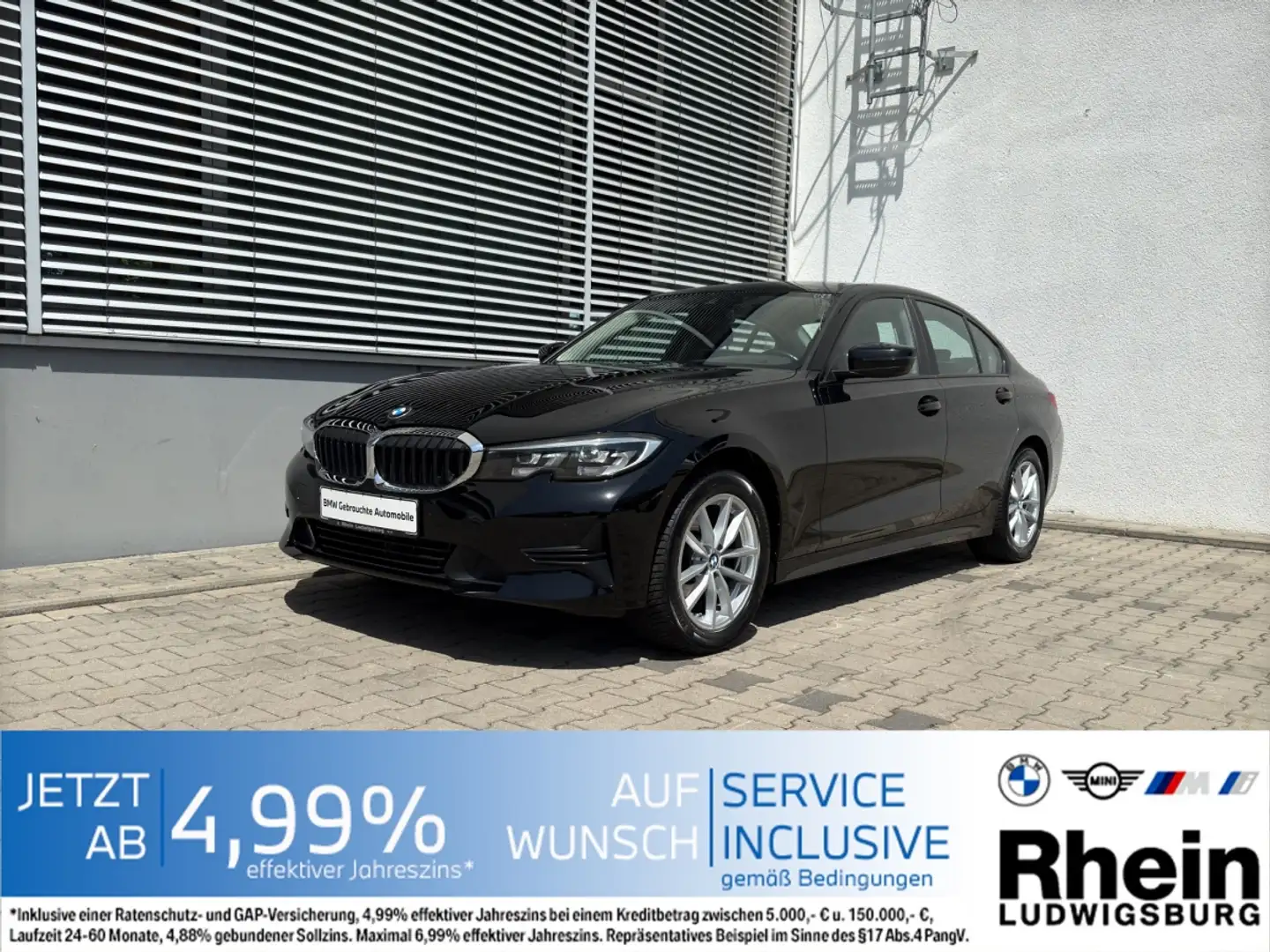 BMW 318 i LimA Navi LED SHZ ParkAss DAB Noir - 1