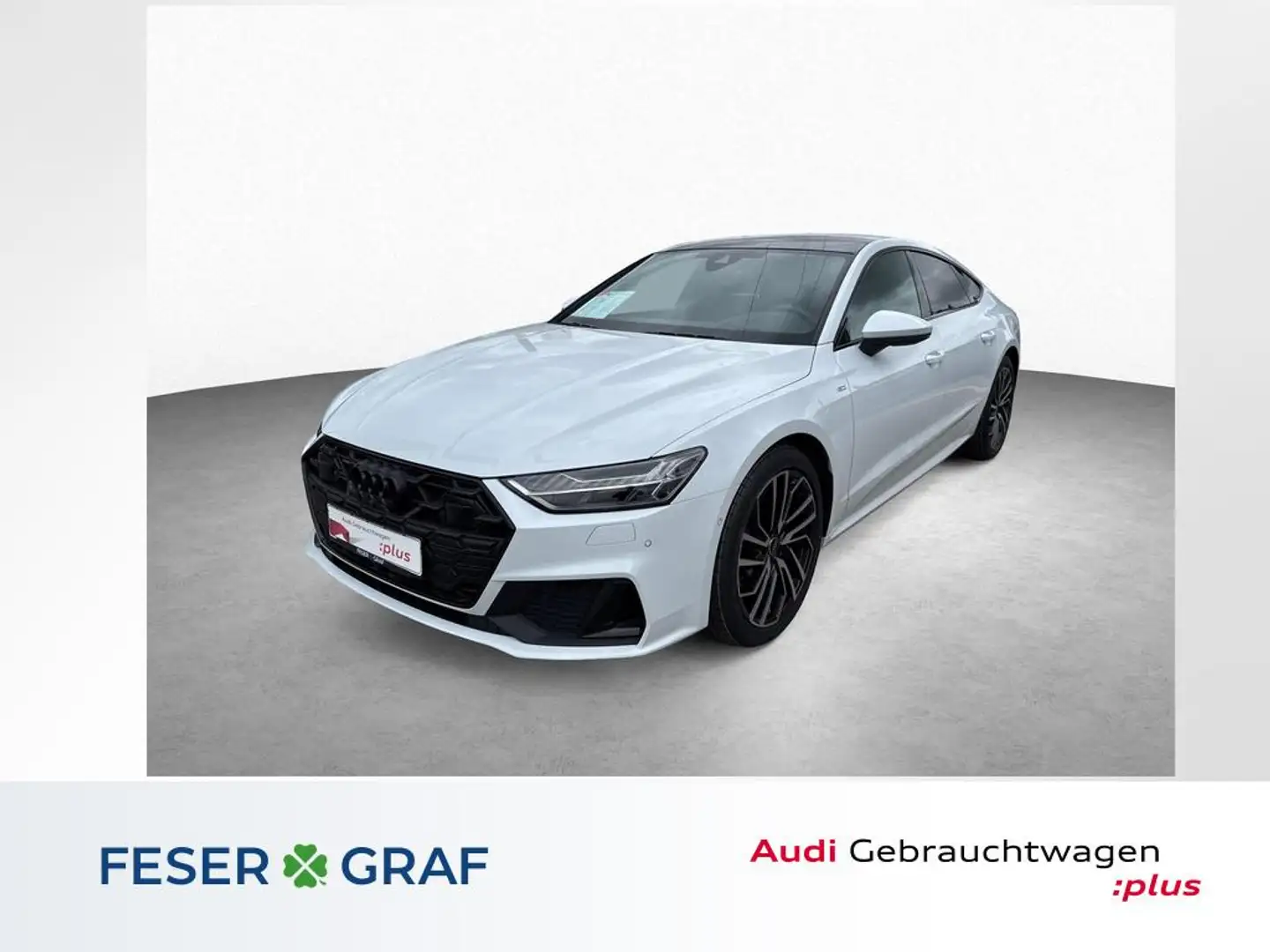 Audi A7 Spb. 50 TDI qu. - S line - PANO - HD MATRIX Blanc - 1