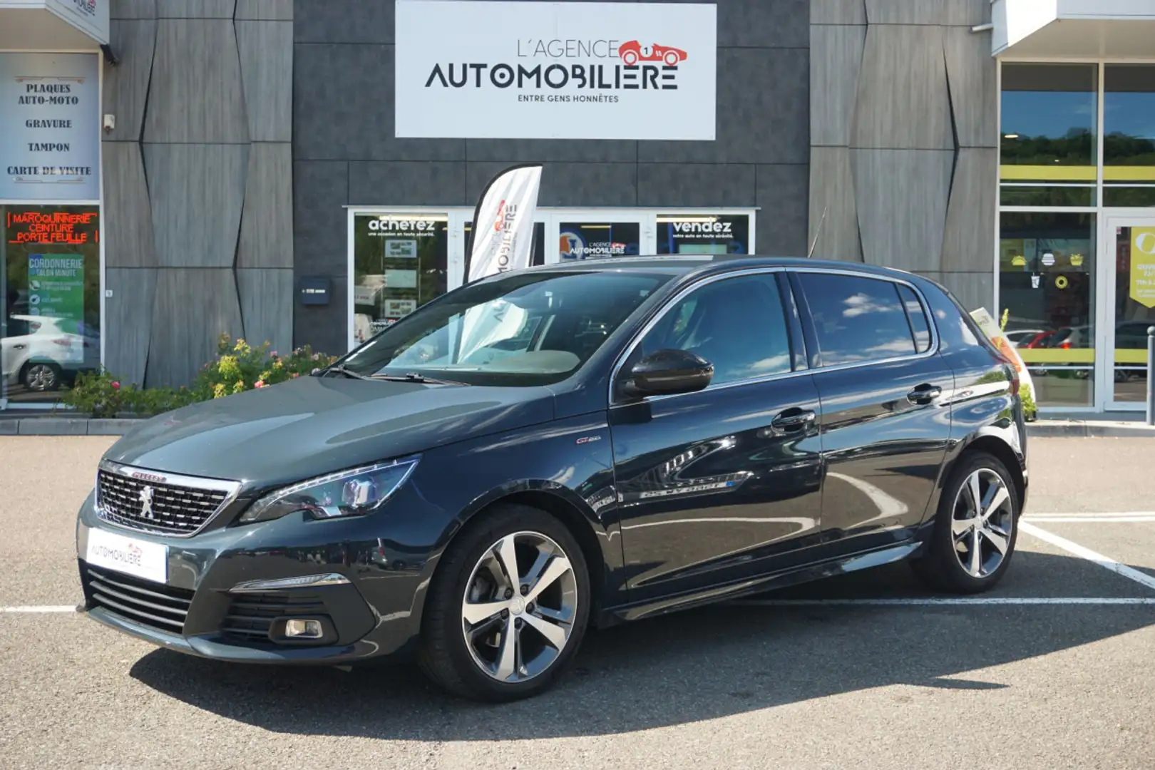 Peugeot 308 1.5 BlueHDi 130ch GT Line Cuir Gris - 1