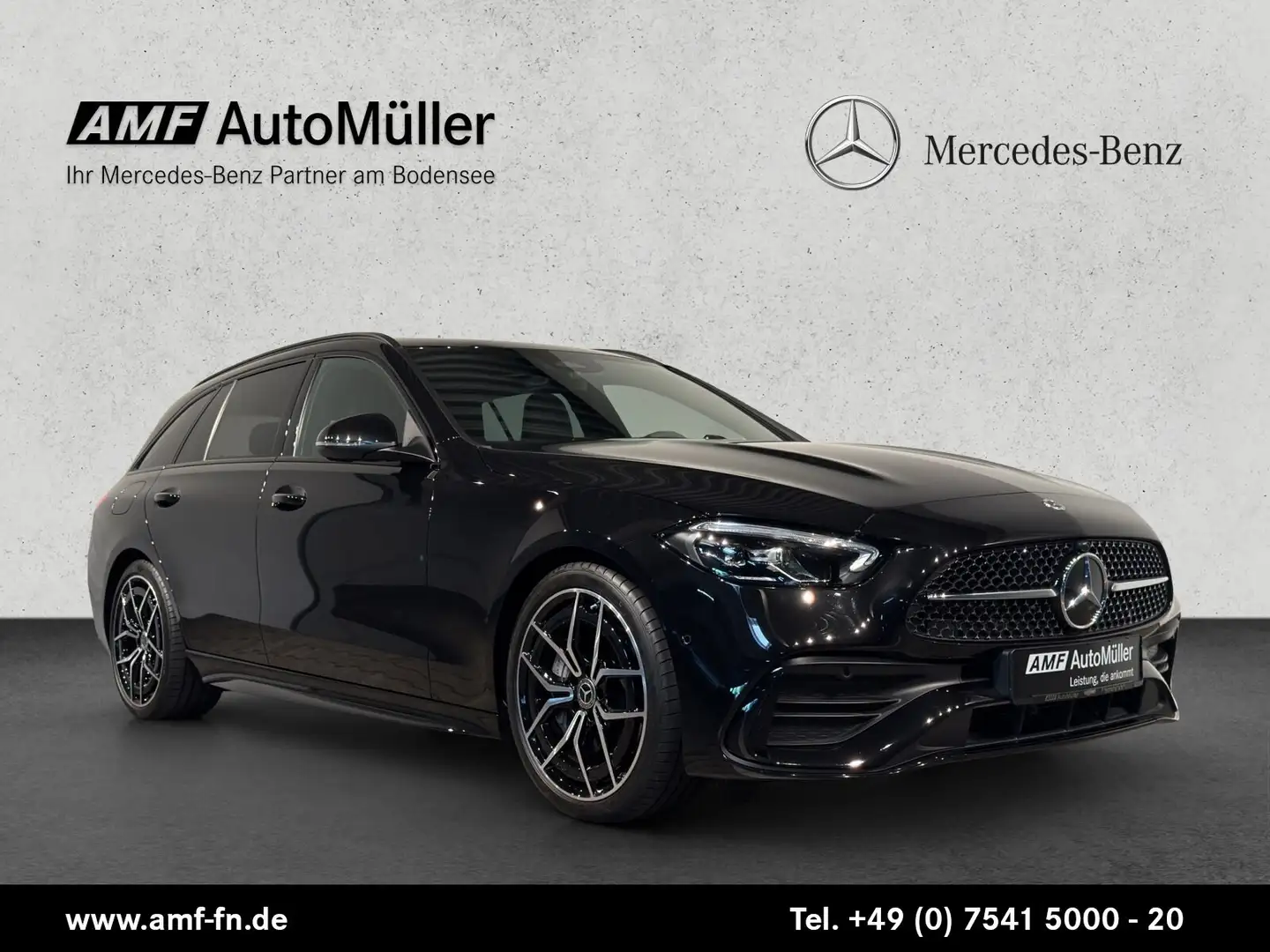 Mercedes-Benz C 180 C 180 T AMG Line AHK+LED+RFK+BURMESTER+AMBIENTE Noir - 1