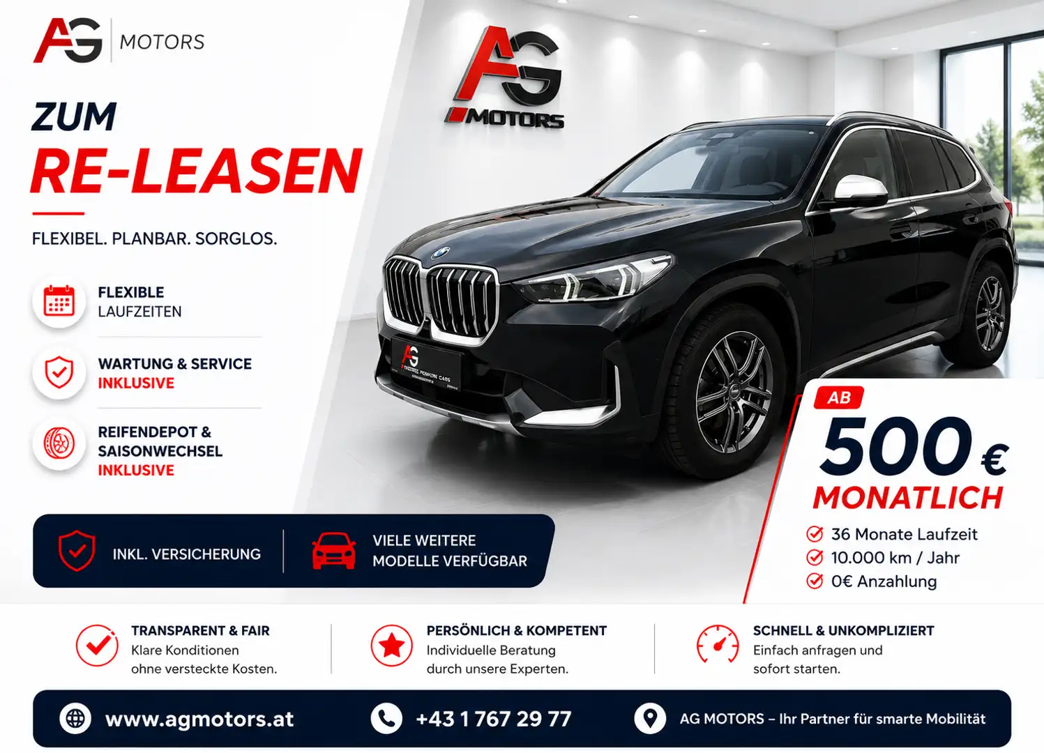 BMW X1 xDrive23d 48V Aut. Schwarz - 1