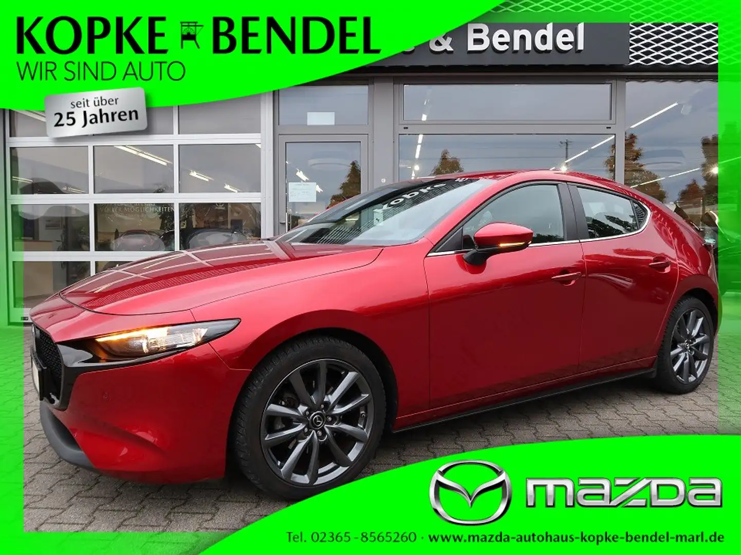 Mazda 3 Selection 2.0*Autom.*lückenloses Scheckheft*Kamera Rot - 1