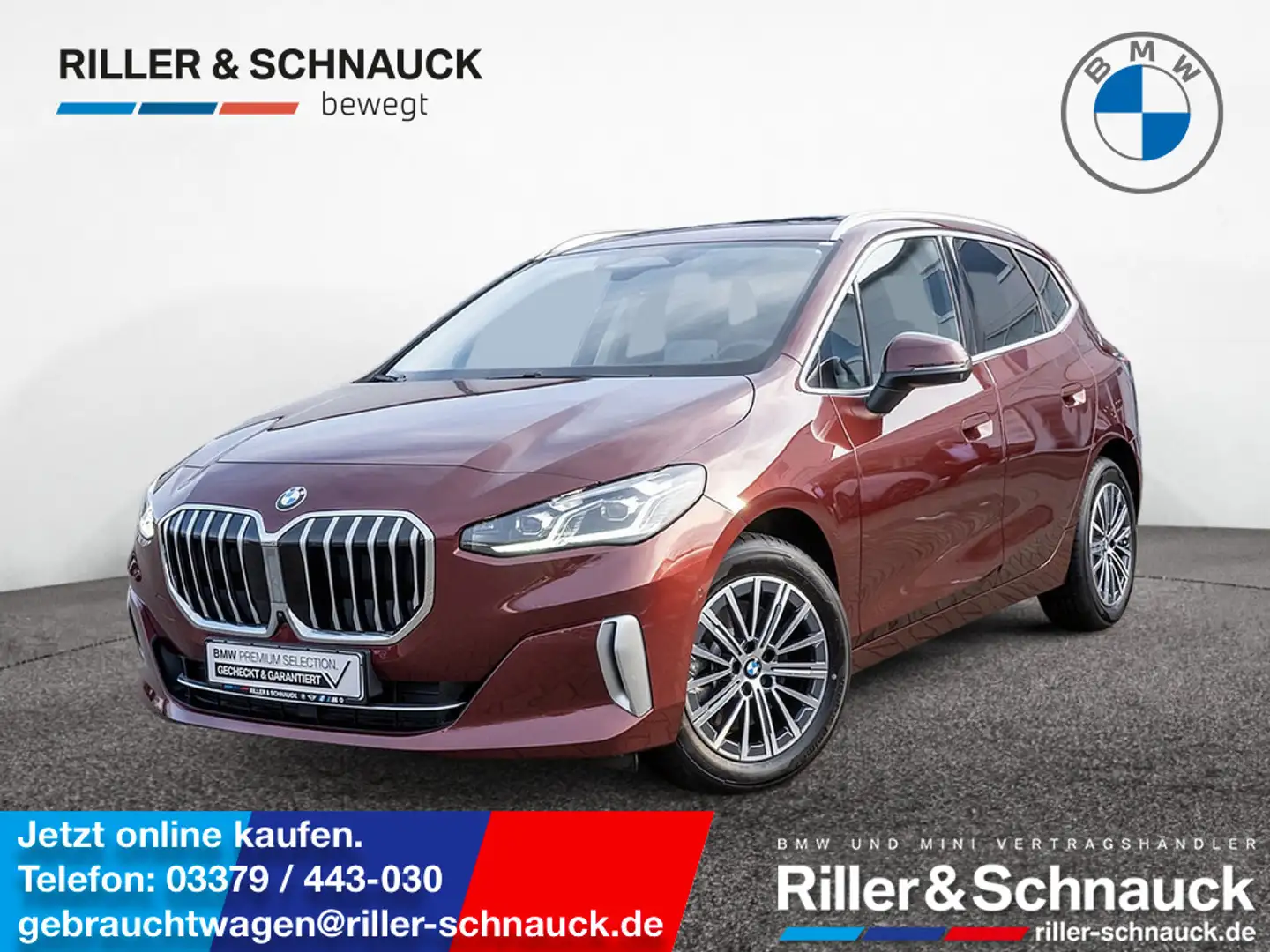 BMW 223 d Active Tourer xDrive Luxury Line 360° Rouge - 1