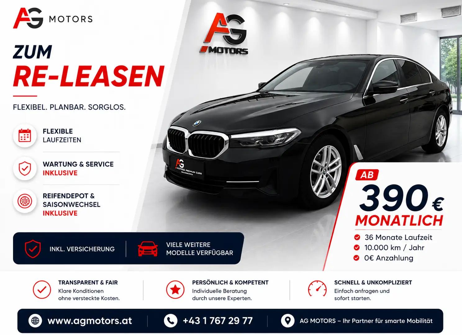 BMW 518 48 V Aut. Schwarz - 1