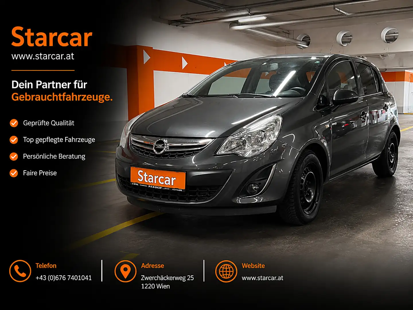 Opel Corsa 1,3 CDTI Edition Start/Stop DPF *1.BESITZ*KLIMA... Grau - 1