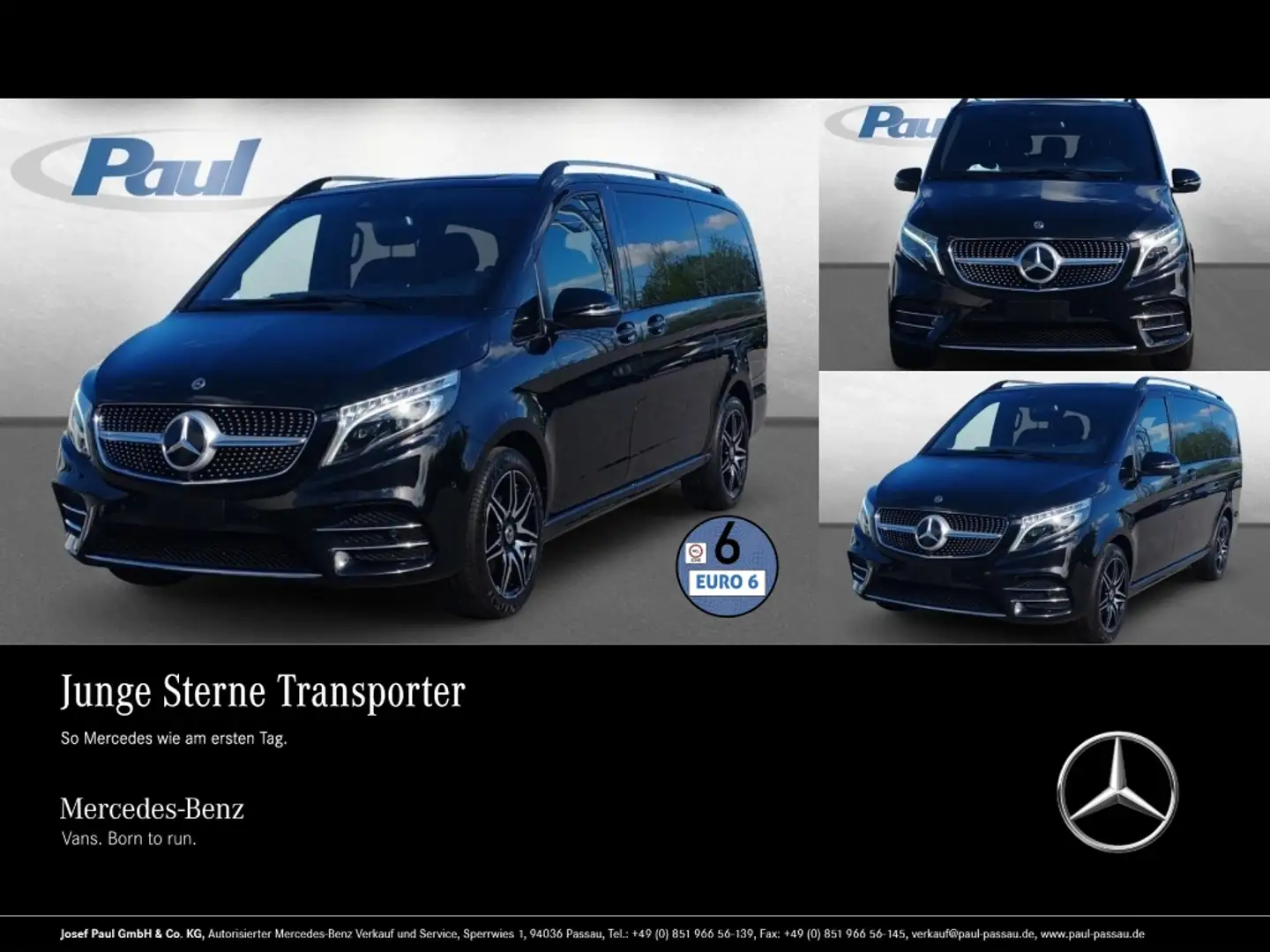 Mercedes-Benz V 250 Edition 4x4 AMG+Navi+LED+AHK+el.Schiebetür Noir - 1