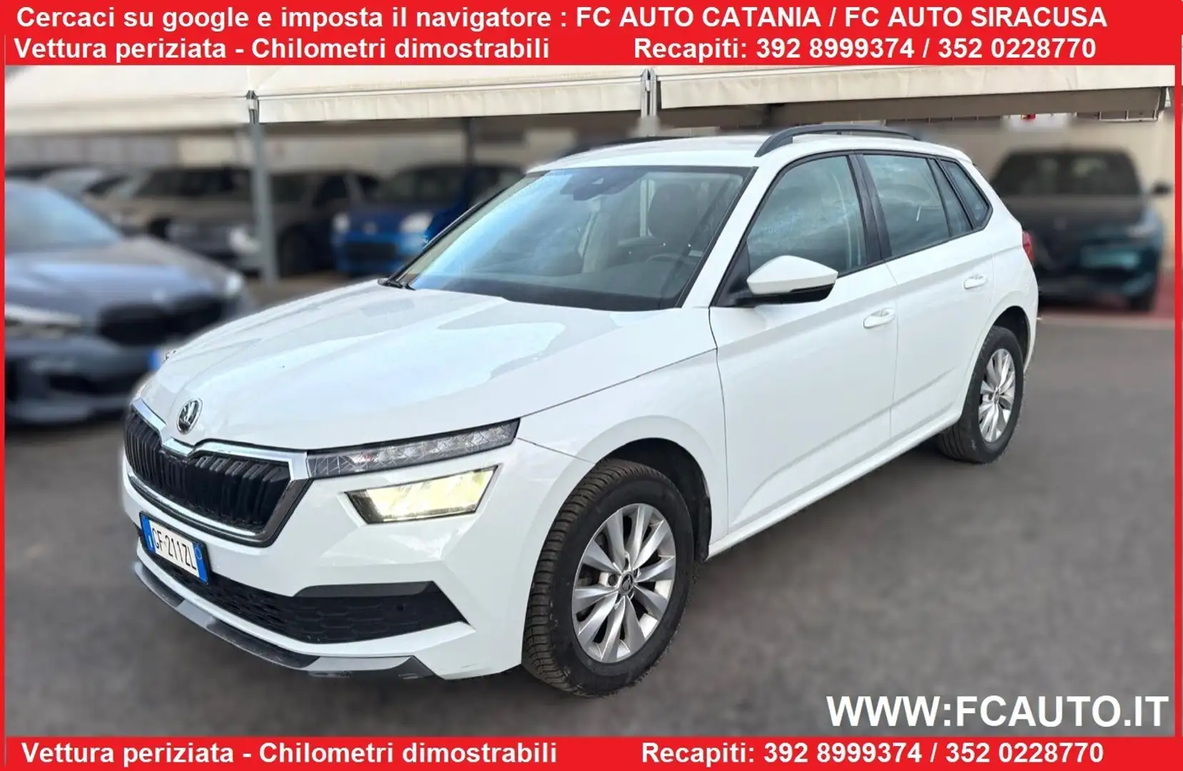 Skoda Kamiq Kamiq 1.6 TDI dark shade Bianco - 1