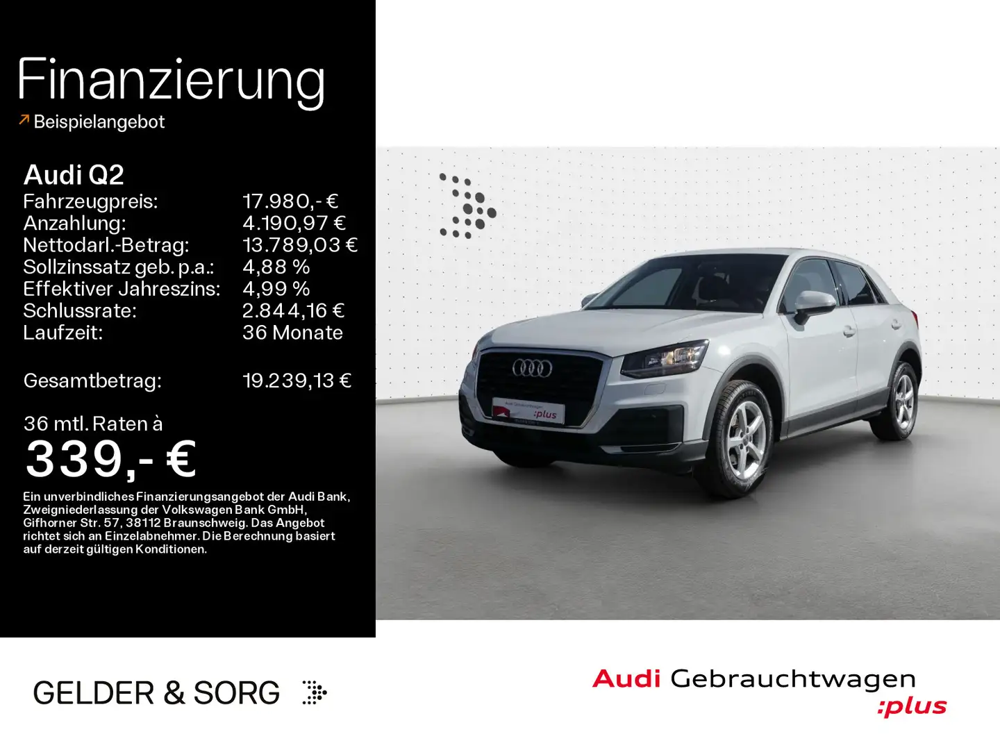 Audi Q2 30 TFSI s-tronic Navi*Einparkh*Tempo*LED Weiß - 1