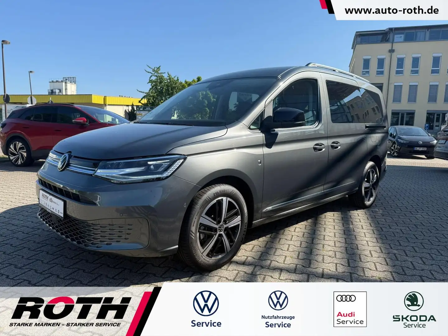 Volkswagen Caddy Caddy 1.5 TSI DSG Style Maxi *LED*Navi*ACC*AHK* Grau - 1