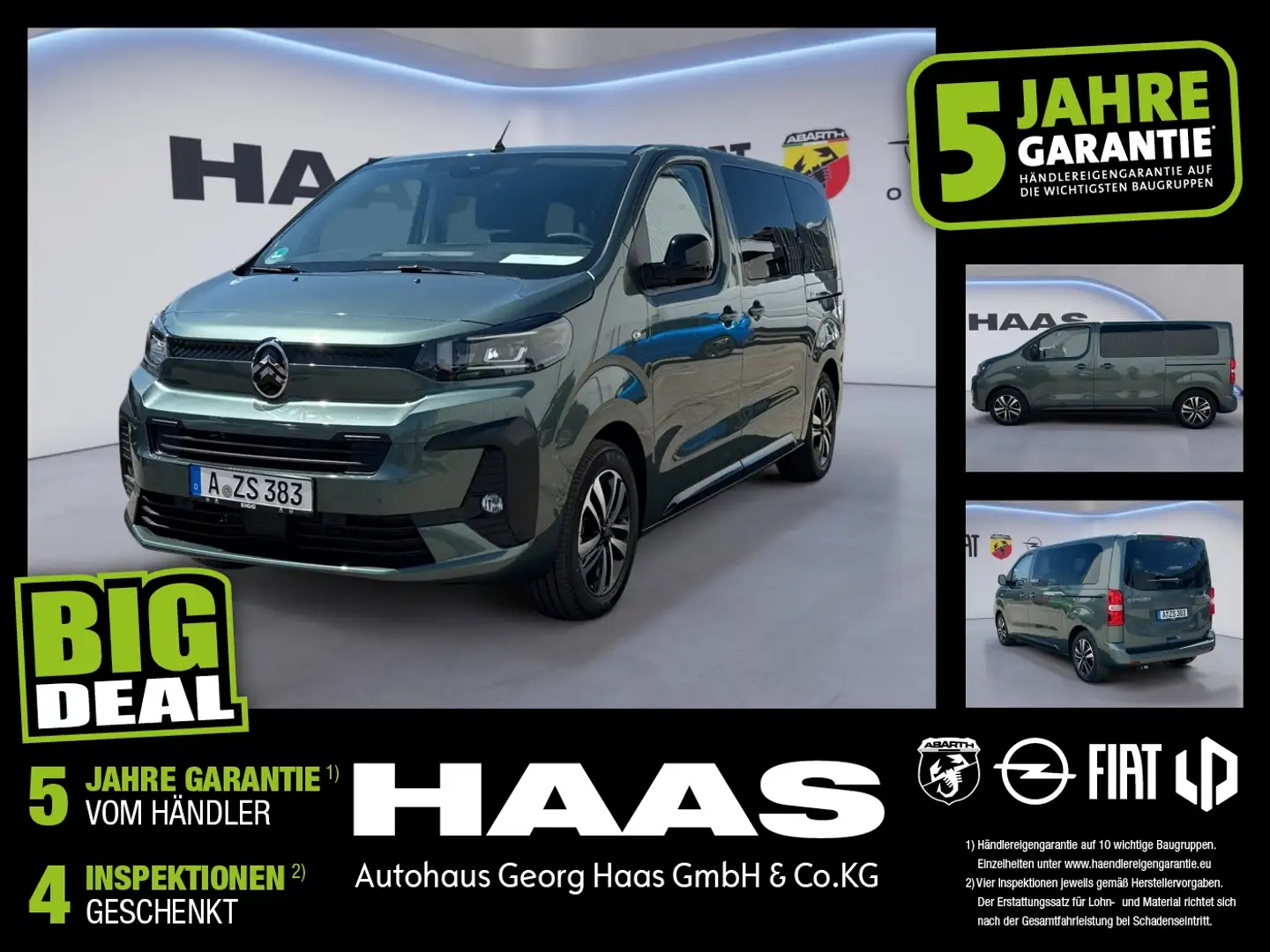 Citroen Spacetourer 2.0 BlueHDi 8-Sitze verf. ab Okt 25 Verde - 1
