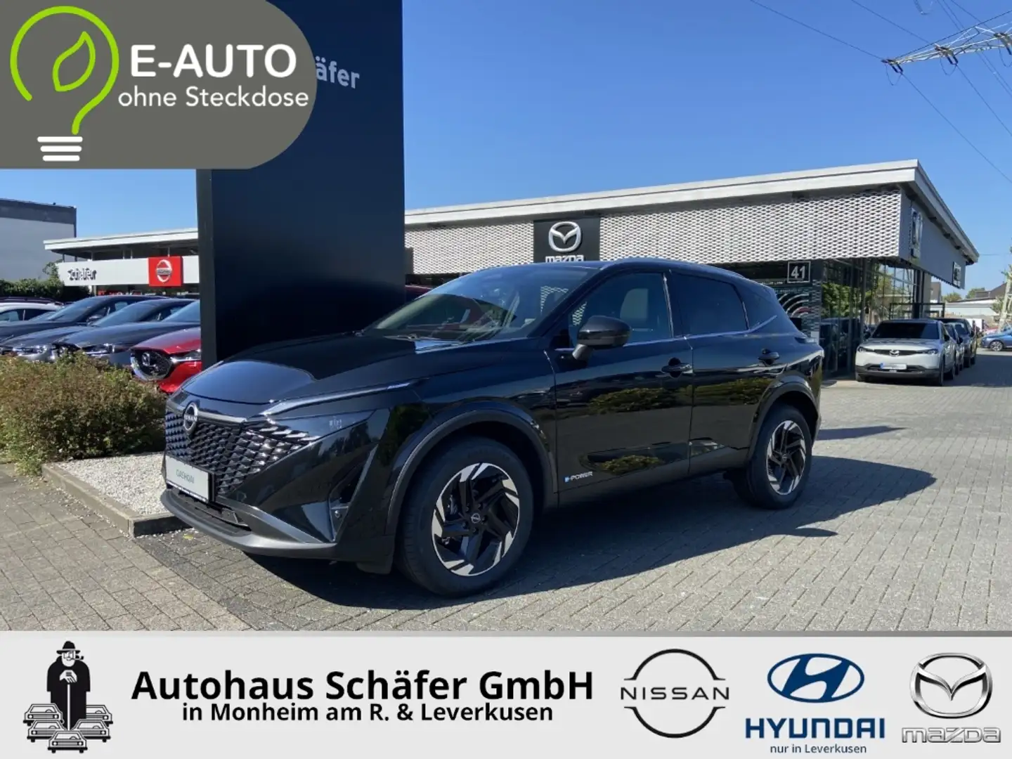 Nissan Qashqai N-CONNECTA 1.5 VC-T e-POWER 190PS Winter-P Kom-P P Negro - 1