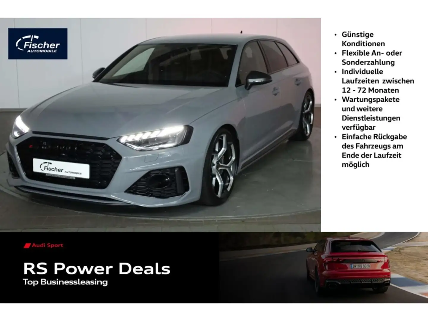 Audi RS4 Avant TFSI quattro 25 years edition Gris - 1