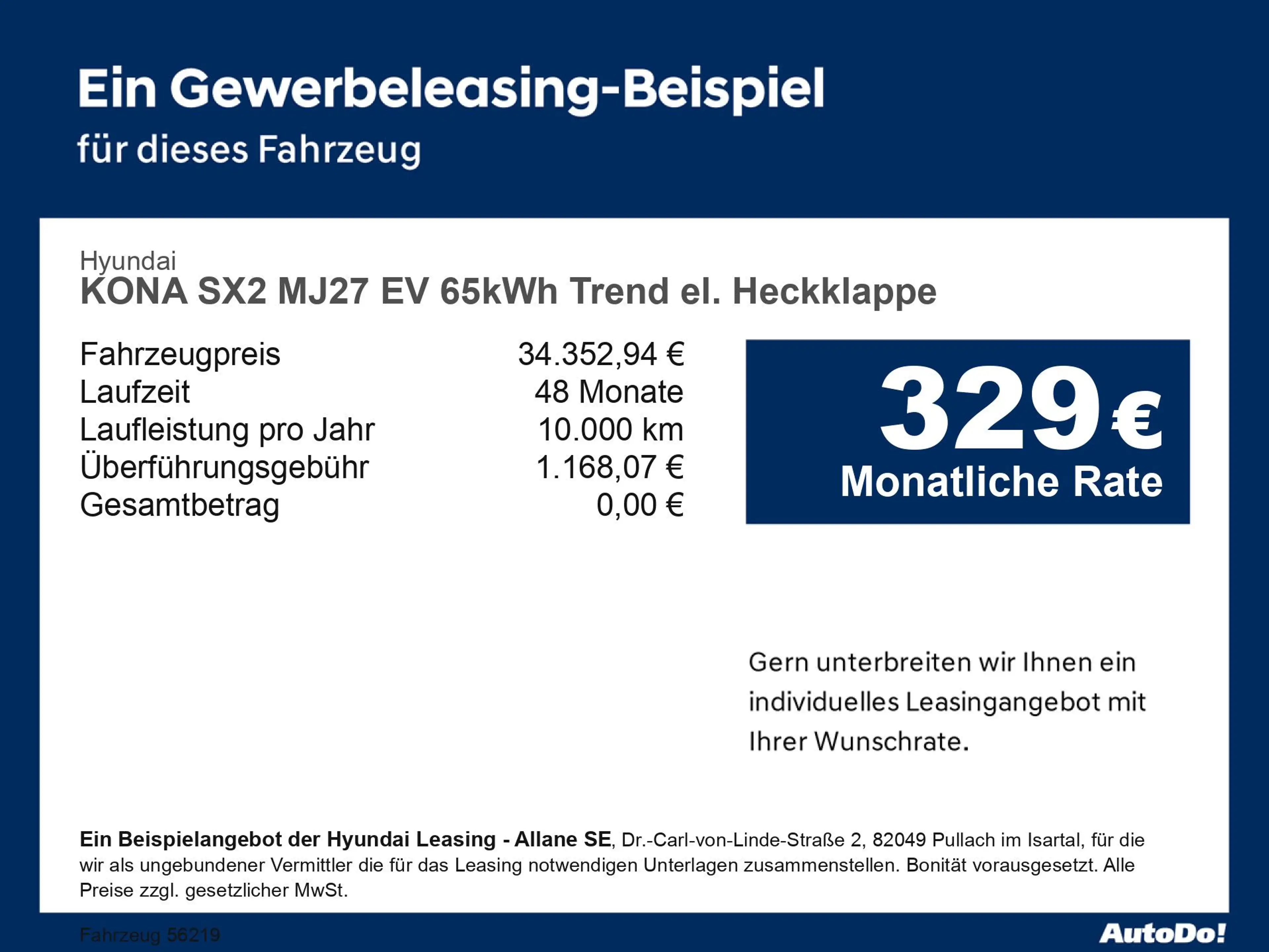 Hyundai KONA SX2 MJ27 EV 65kWh Trend el. Heckklappe Navi — photo 5