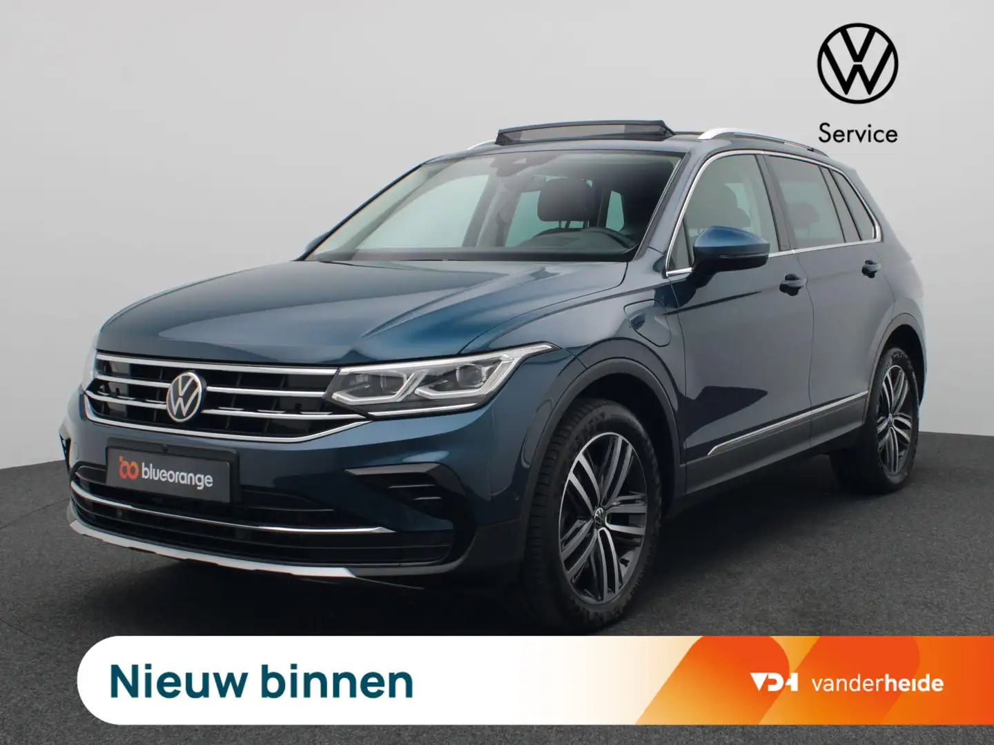 Volkswagen Tiguan 1.4 TSI eHybrid Elegance 245PK DSG Pano-Schuifdak, Blauw - 1