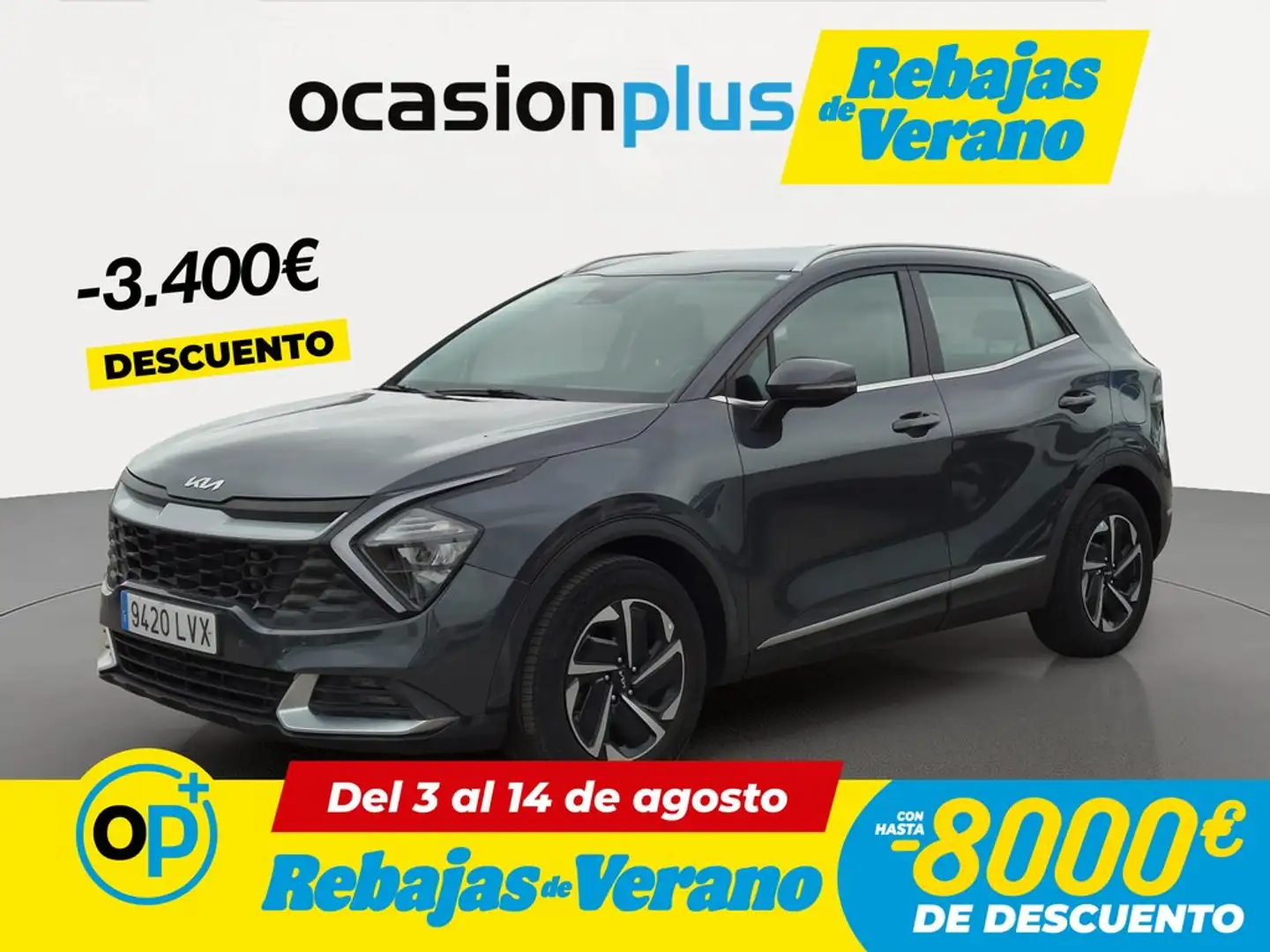 Kia Sportage 1.6 T-GDi MHEV Drive 150 Gris - 1