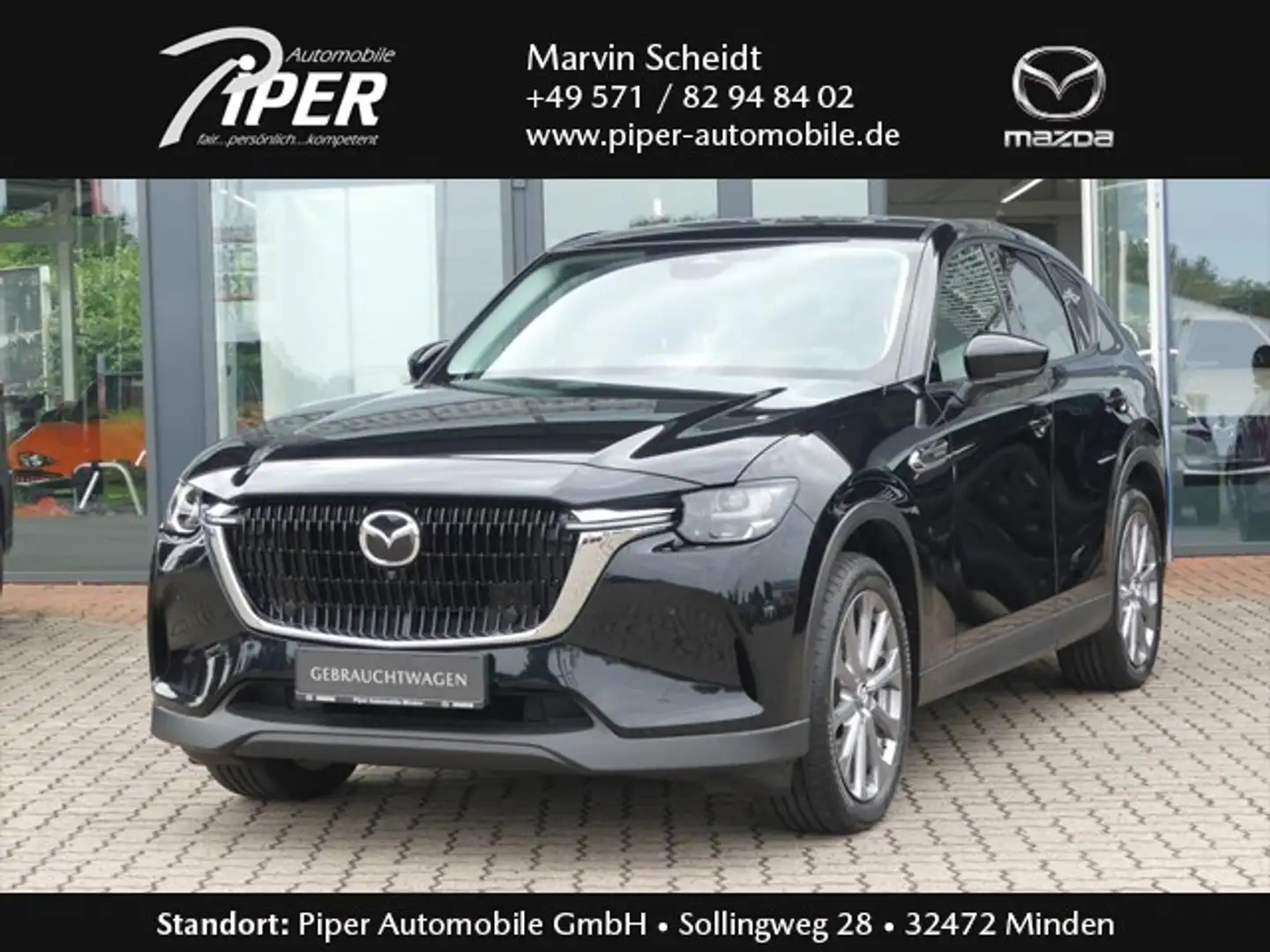 Mazda CX-60 2.5L e-Skyactiv PHEV EXCLUSIVE-LINE CON-P DRI-P CO Zwart - 1