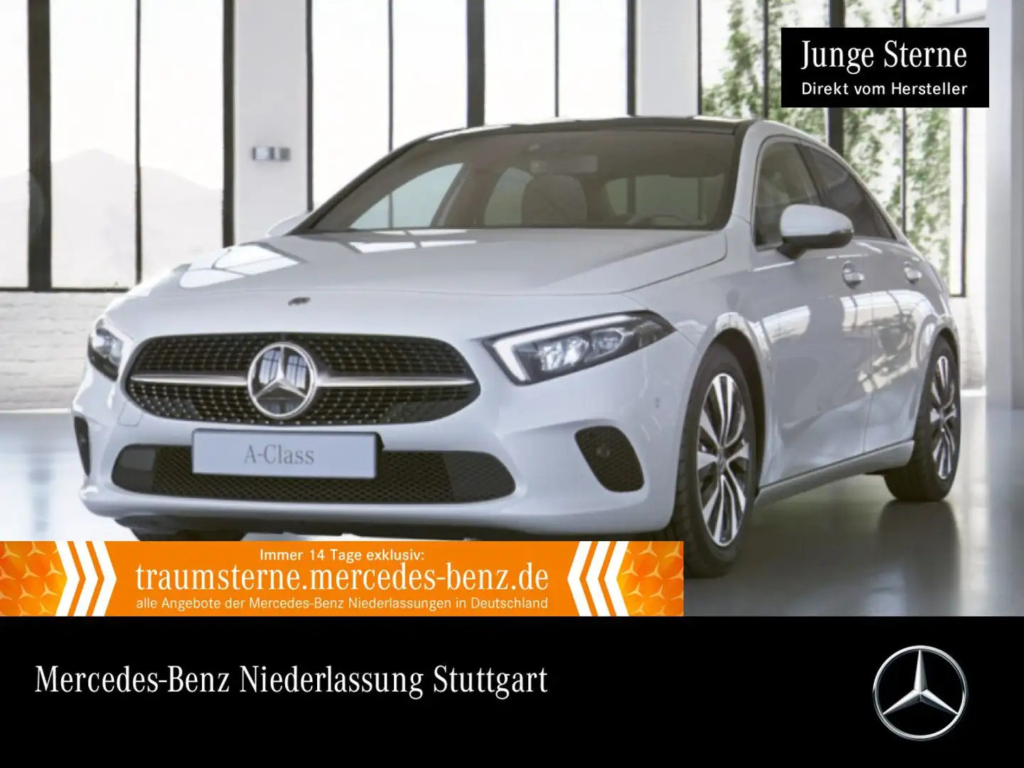 Mercedes-Benz A 250 e Lim PROGRESSIVE+PANO+360°+LED+TOTW+8G Weiß - 1