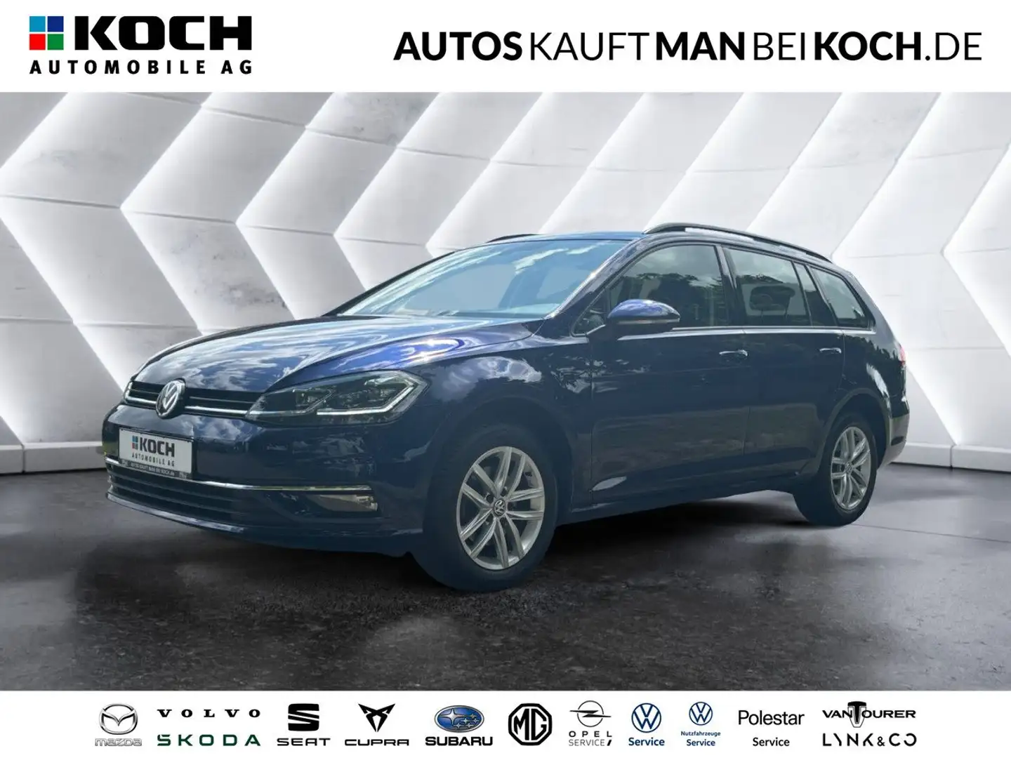 Volkswagen Golf Variant 1.5 TSI DSG AHK STANDHZG KLIMAAUT SHZ Blauw - 1