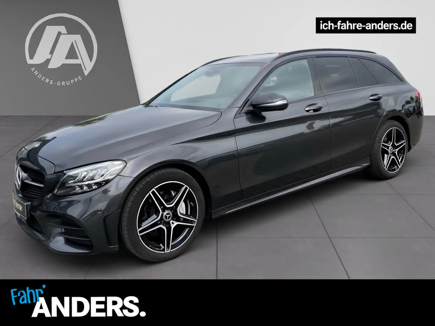 Mercedes-Benz C 200 d T AMG+Navi+Night+Distr+LED+Kam+PDC+Apple Gris - 1