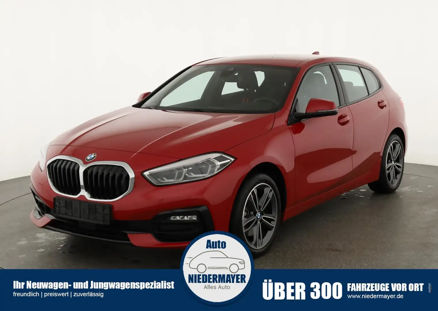 BMW 118 i M Sport Line, AHK, LED, Navi, Kamera, virtualCoc Rojo - 1