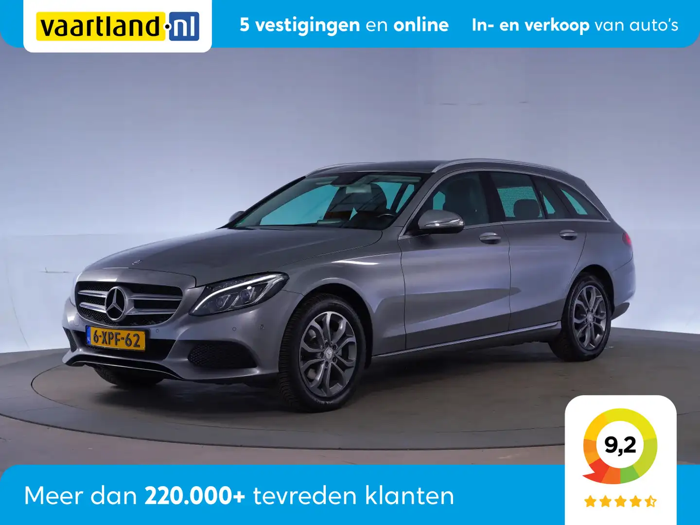 Mercedes-Benz C 180 Estate Avantgarde Aut. [ LED Navi Half-leder Sport Grijs - 1