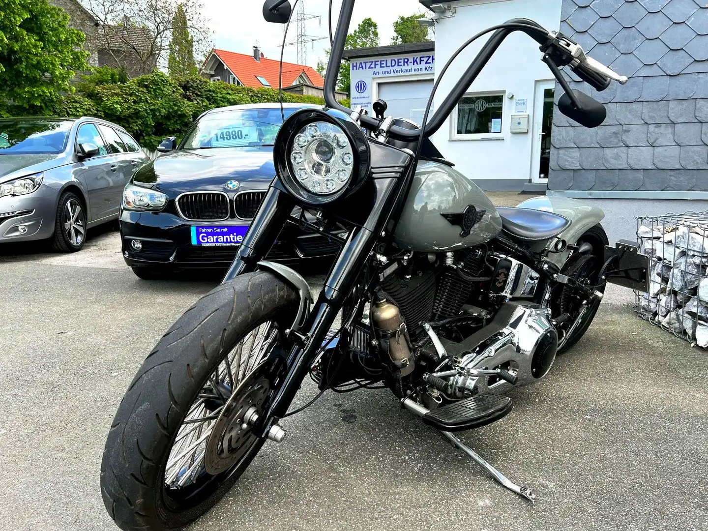 Harley-Davidson Fat Boy Custom*Old-School*EVO* Grau - 1