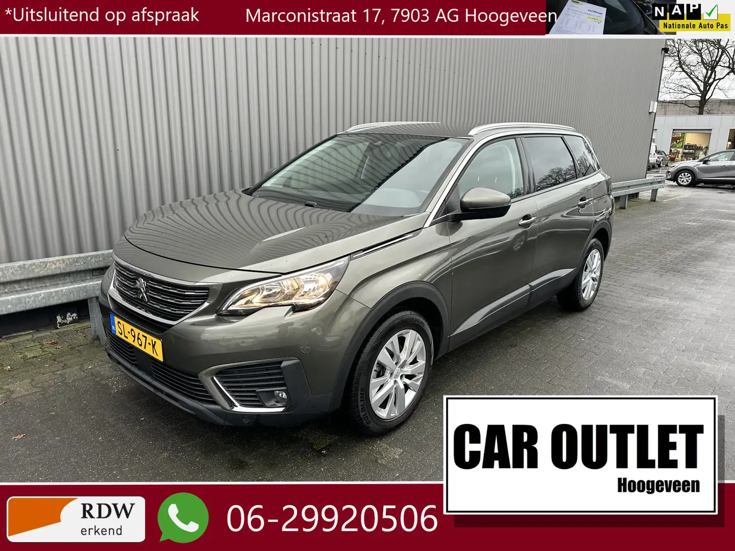 Peugeot 5008 1.2 PureTech Blue Lease Executive 7p. 1e Eignr, 13 Grijs - 1