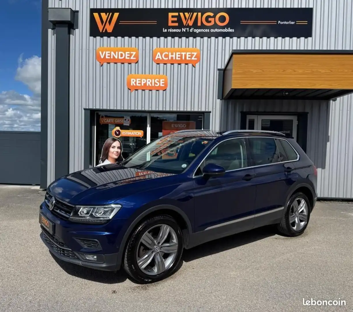 Volkswagen Tiguan 2.0 TSI 180ch BLUEMOTION CARAT 4MOTION DSG BVA Bleu - 1