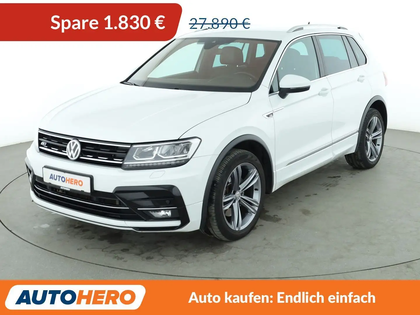 Volkswagen Tiguan 2.0 TDI Highline 4Motion BlueMotion Aut.*NAVI* Blanc - 1