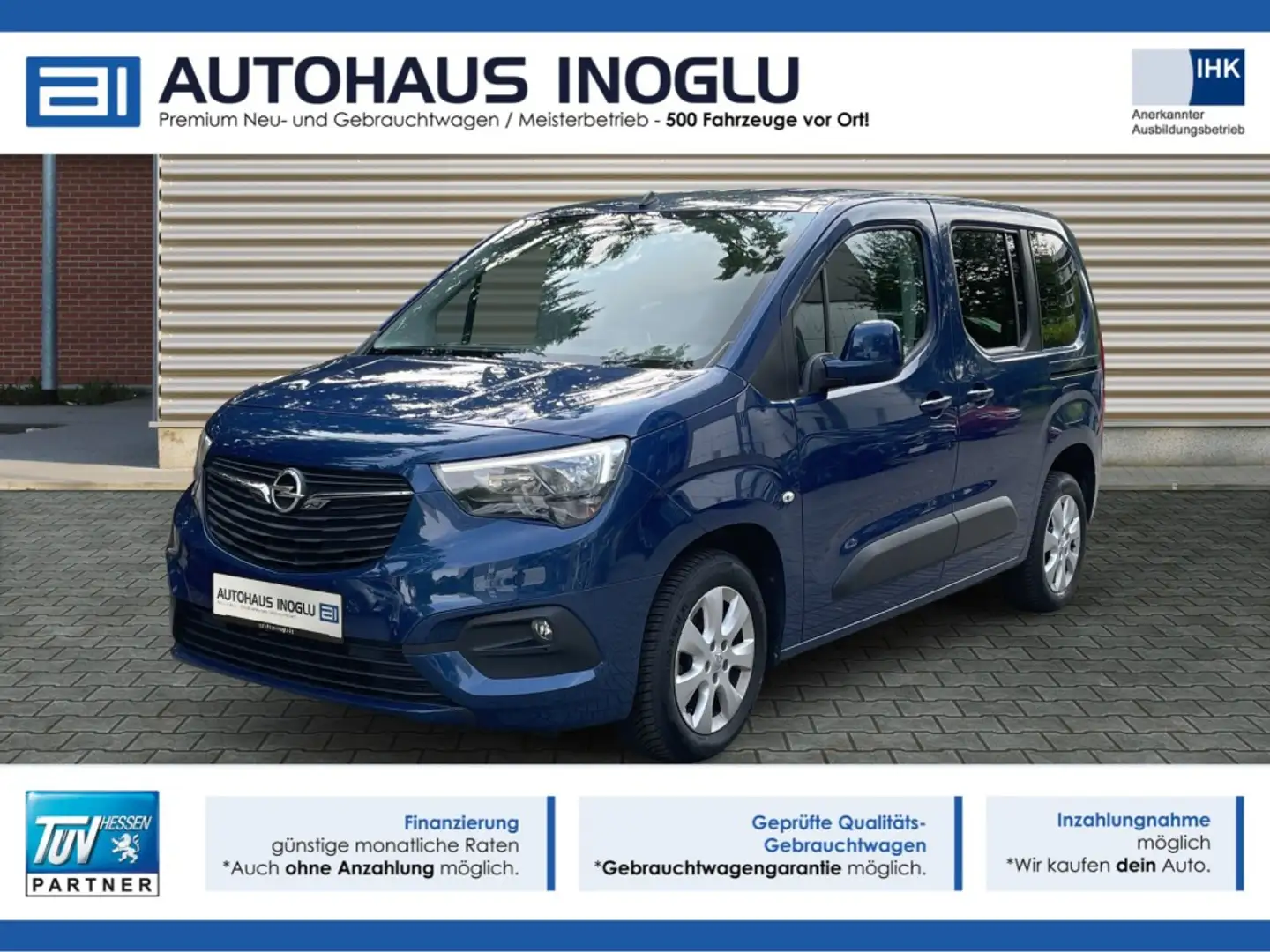 Opel Combo Life 1.5*Elegance*Standheizung*Navi*Kam*Shz Blauw - 1