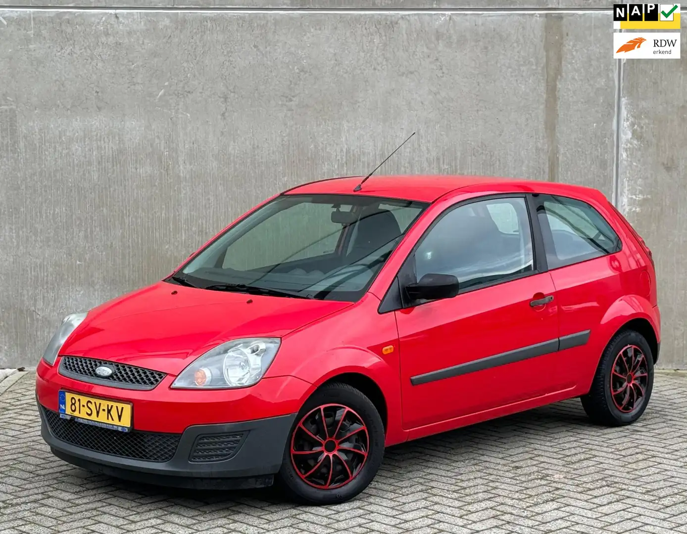 Ford Fiesta 1.3 8V 3DR 2006 Rood NAP|APK|AIRCO|ELEK.PAKKET Rouge - 1