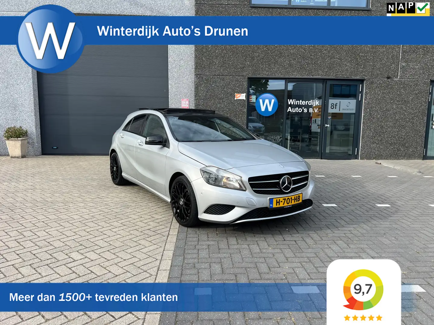 Mercedes-Benz A 200 Automaat, Panoramadak, Vol optie Grijs - 1