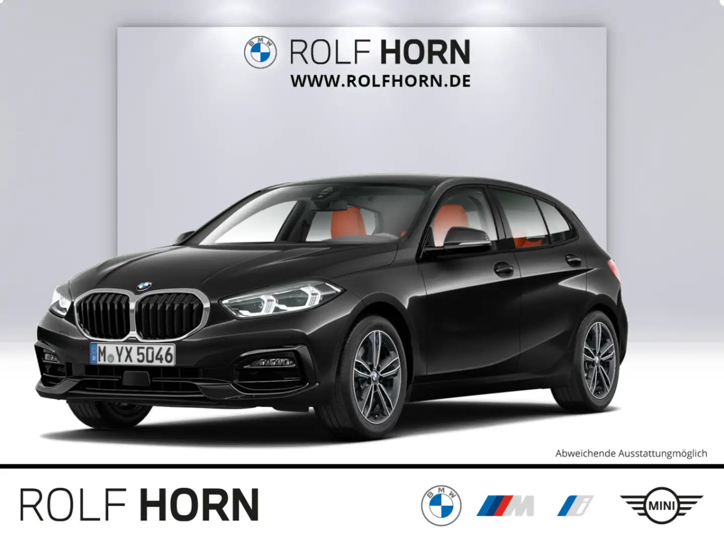 BMW 118 i Sport Line Aut. HiFi Navi LED RfKam Sitzhzg Schwarz - 1