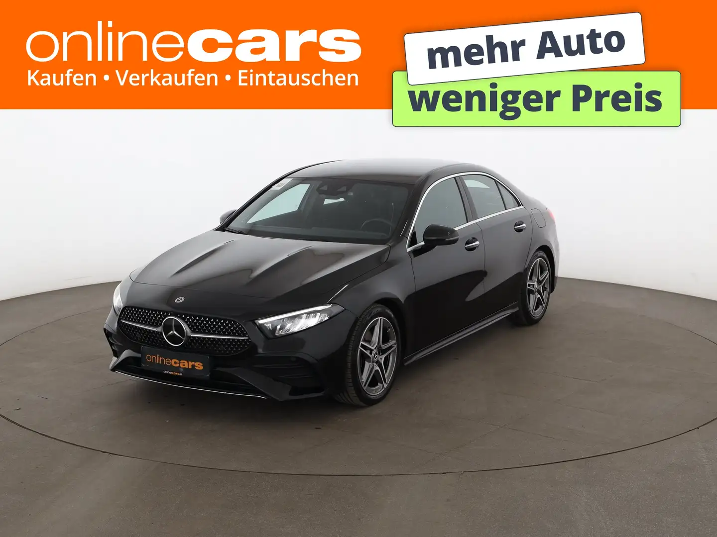 Mercedes-Benz A 200 d AMG-Line Aut LED RADAR LEDER NAVI R-CAM Schwarz - 1