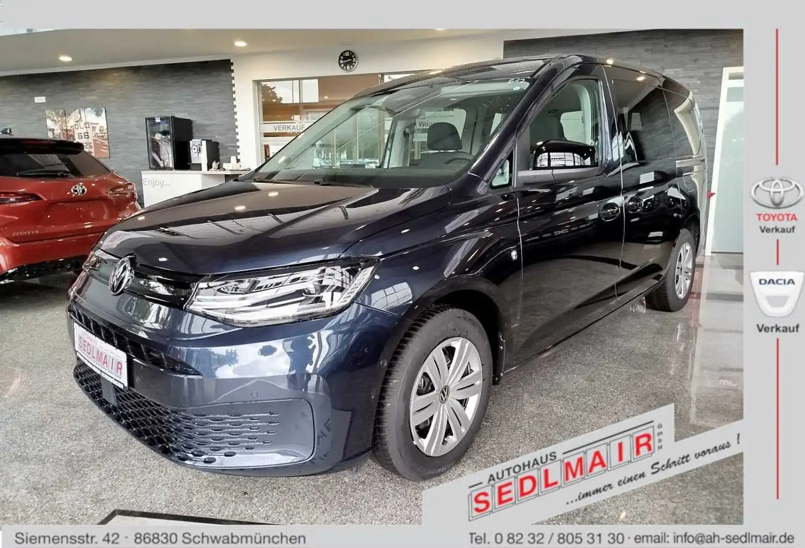 Volkswagen Caddy Maxi Family 1.5 TSI DSG AHK/7SITZE/KAM/LED Blau - 1