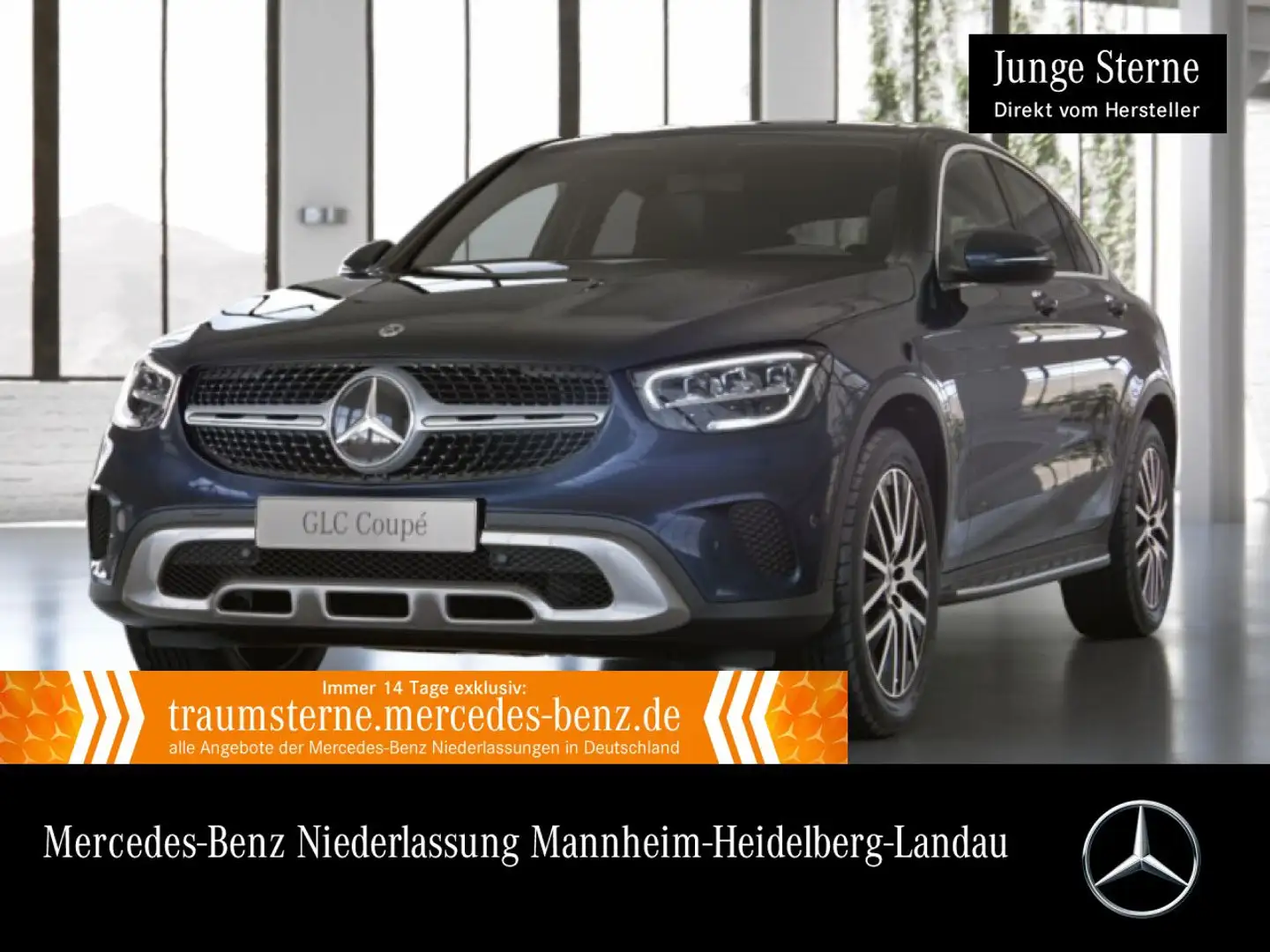 Mercedes-Benz GLC 220 d Coupé 4M LED+KAMERA+SPUR+TOTW+KEYLESS Blau - 1