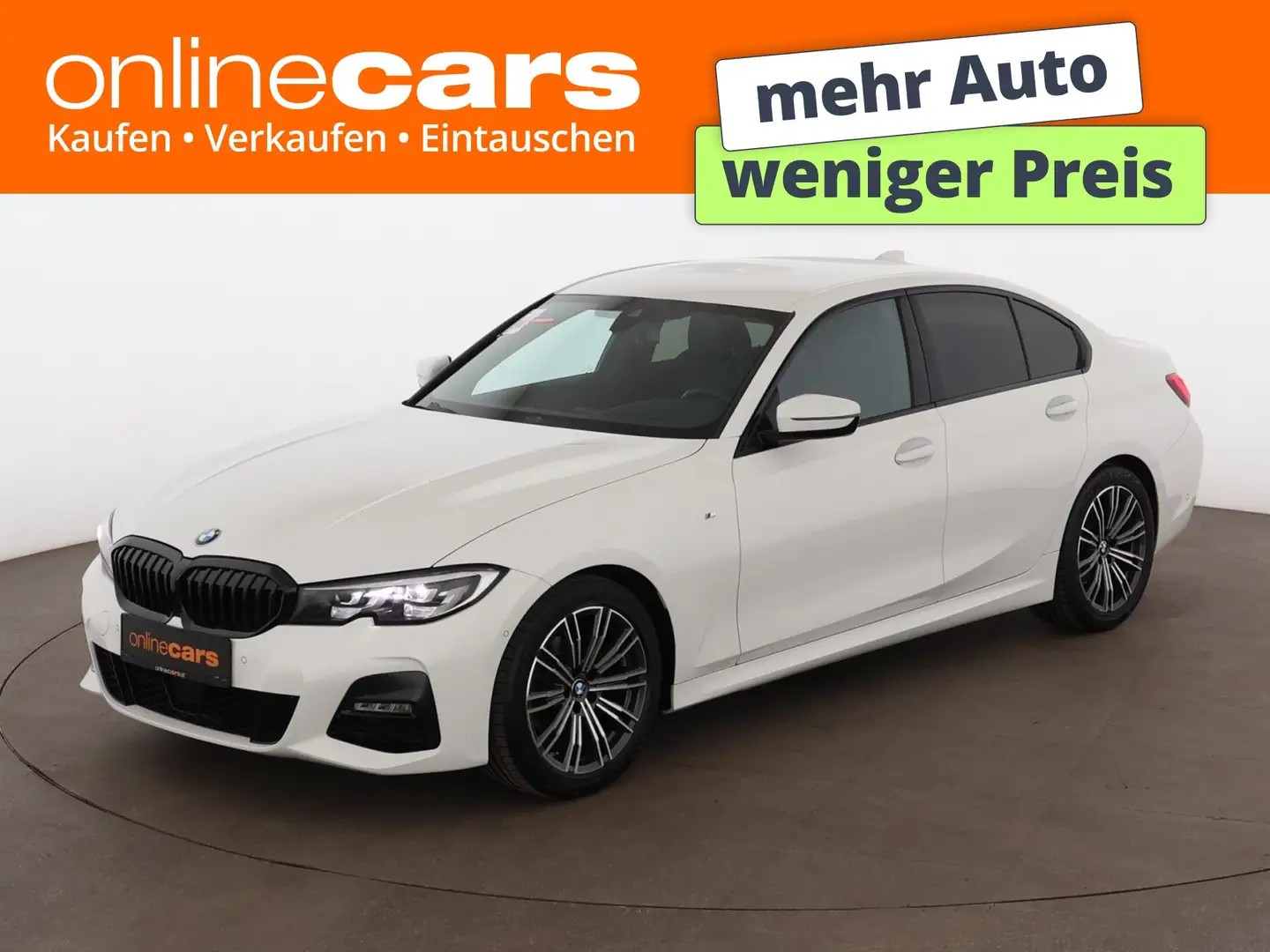 BMW 318 d Limousine M-Sport Aut LED LEDER NAVI SITZHZG Weiß - 1
