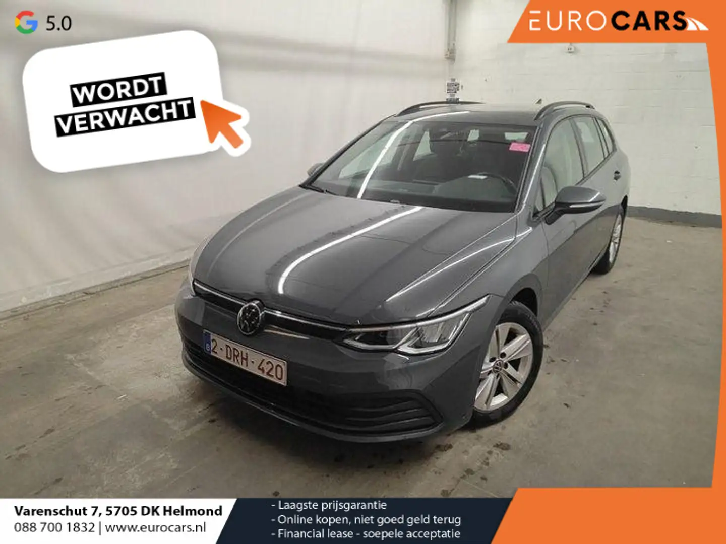 Volkswagen Golf Variant 1.0 eTSI DSG-7 Aut. Life Business Airco|ECC Navi C Grijs - 1