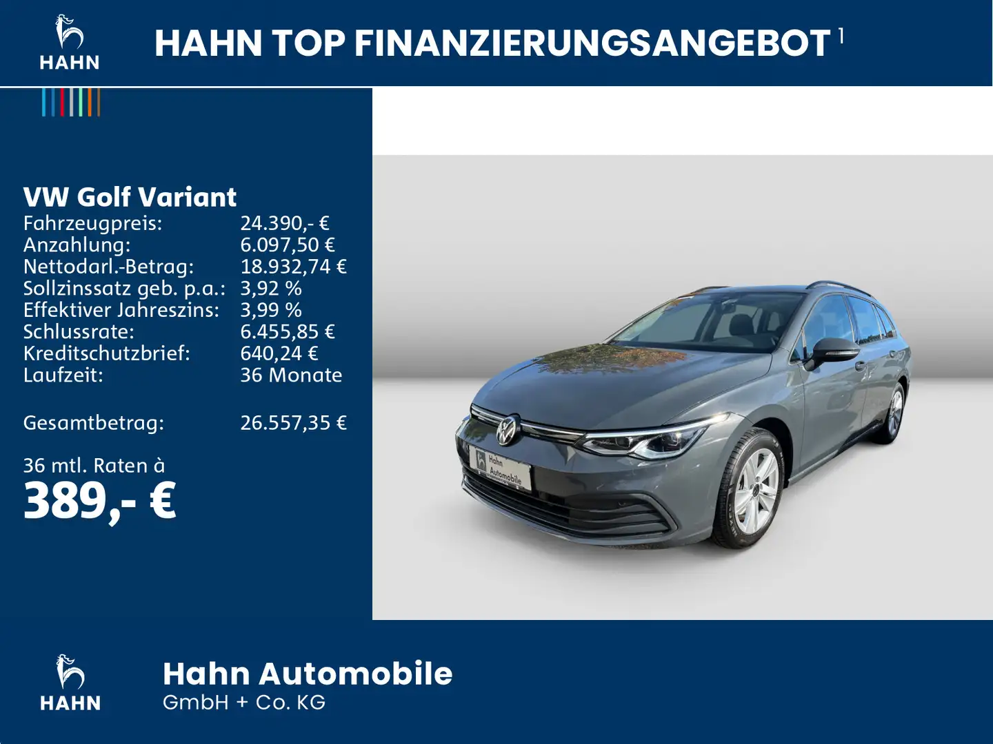 Volkswagen Golf Variant VIII 1.5eTSI DSG Life Navi LED ACC Grau - 2