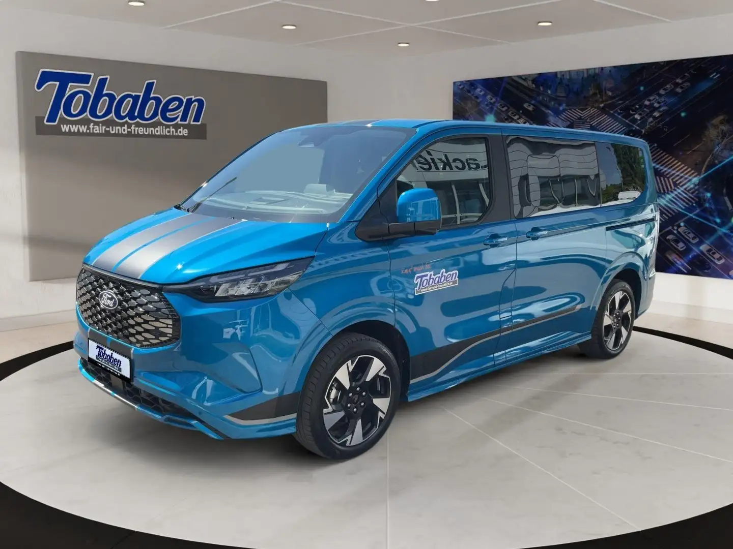 Ford Tourneo Custom Sport BEV 340 L1 / Neuwagen Bleu - 1