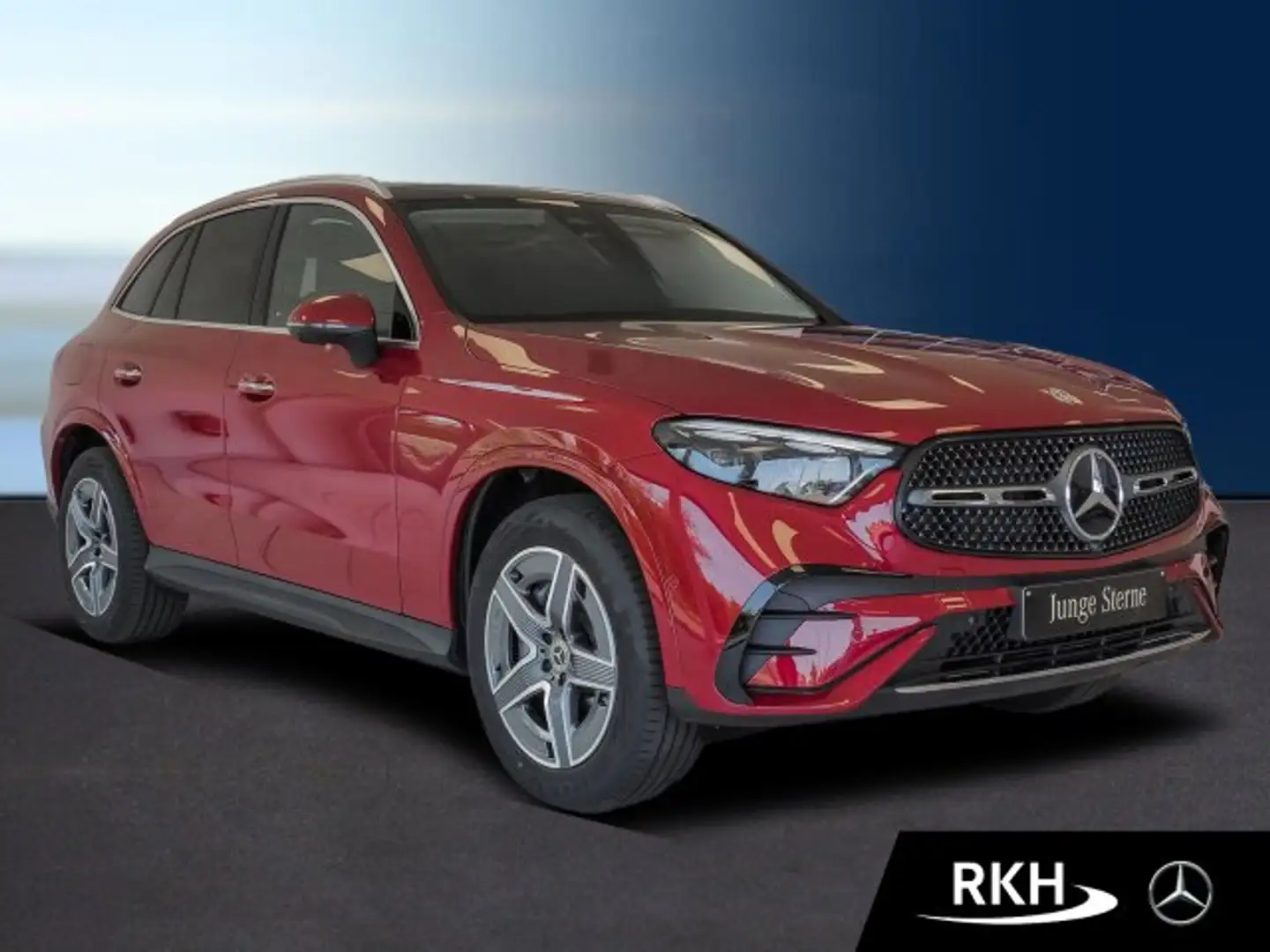 Mercedes-Benz GLC 300 GLC 300 e 4M AMG Line Pano/360°/Distr./AHK/Totw. Czerwony - 2