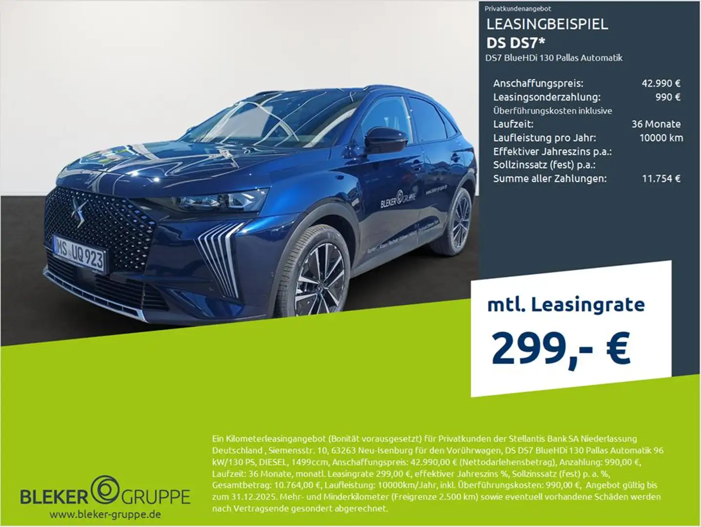 DS Automobiles DS 7 DS7 BlueHDi 130 Pallas Automatik - 1