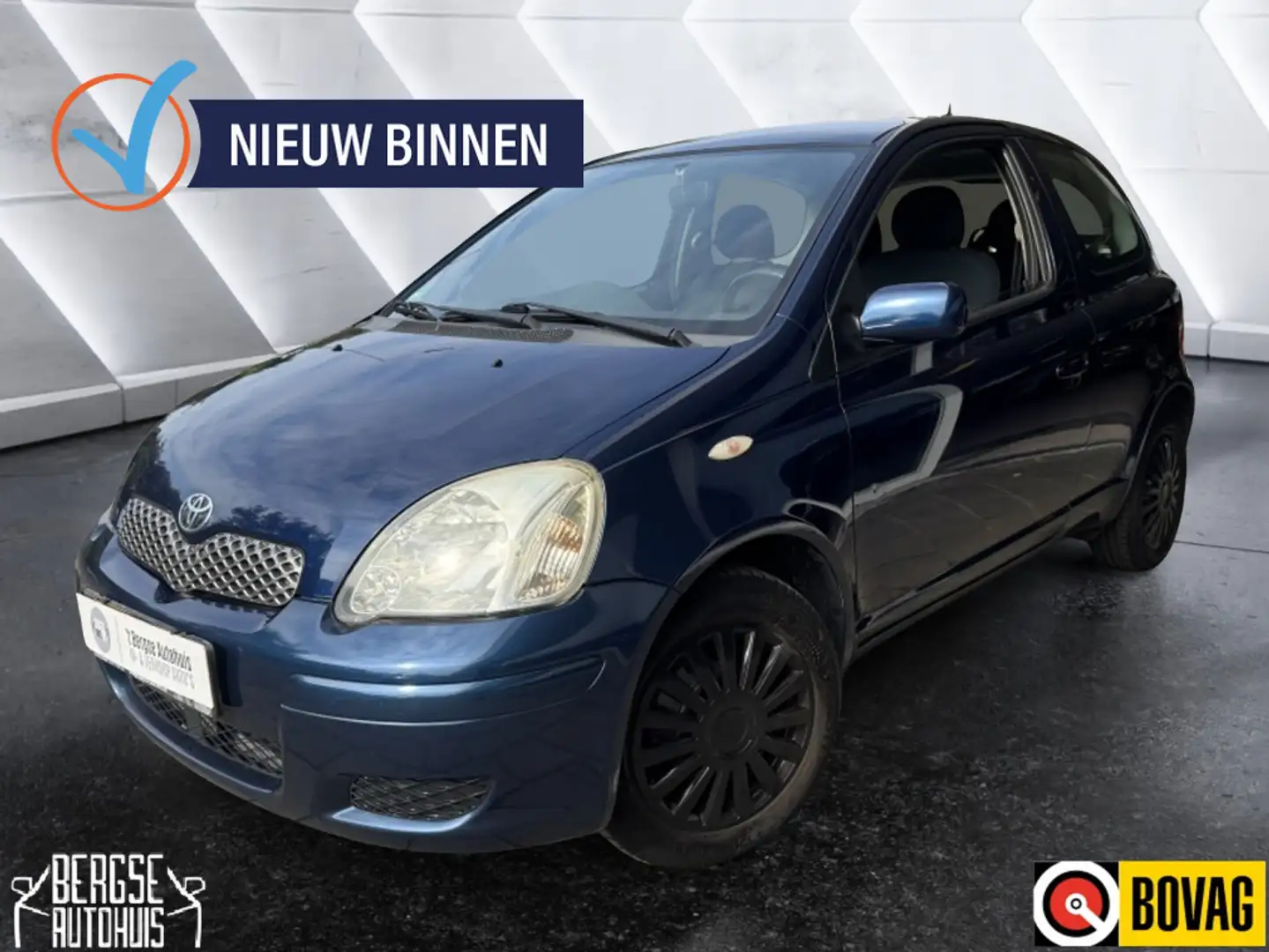 Toyota Yaris 1.0 VVT-i Sol Airco Elek.R 65PK Bleu - 1
