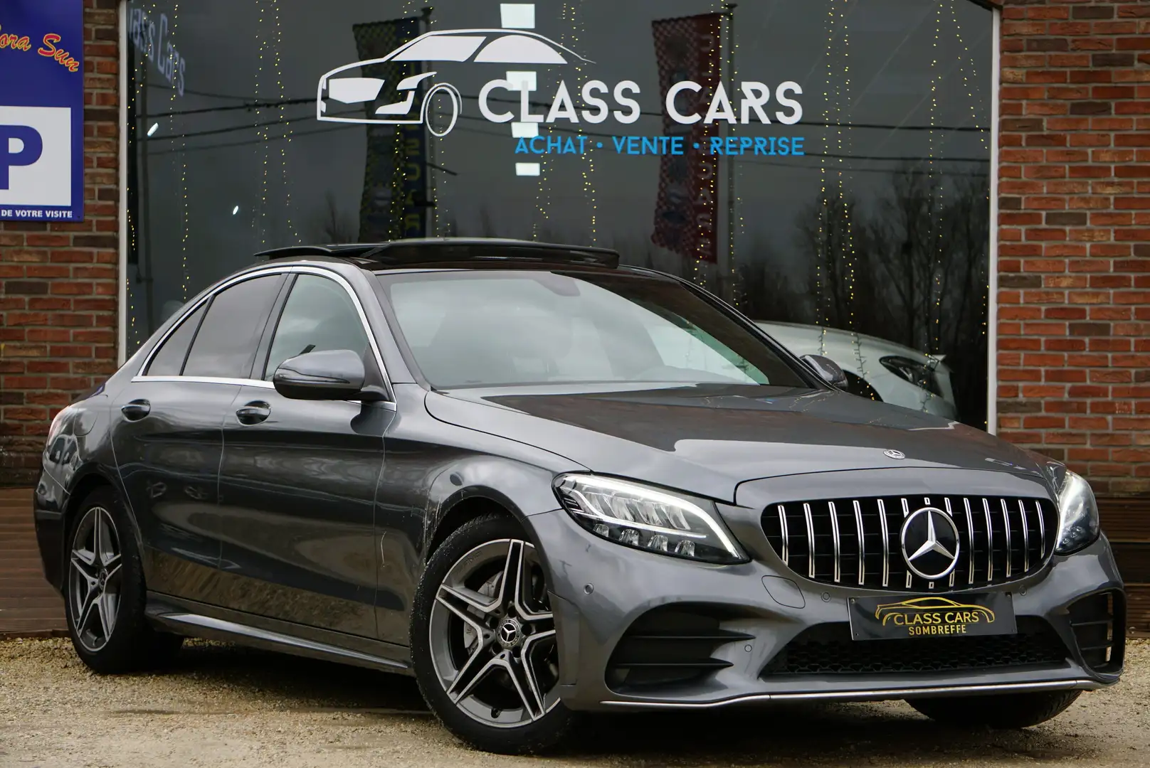 Mercedes-Benz C 200 d AMG LINE AUTO TOIT PANO CAMERA FULL LED PDC 6d-T Grijs - 2