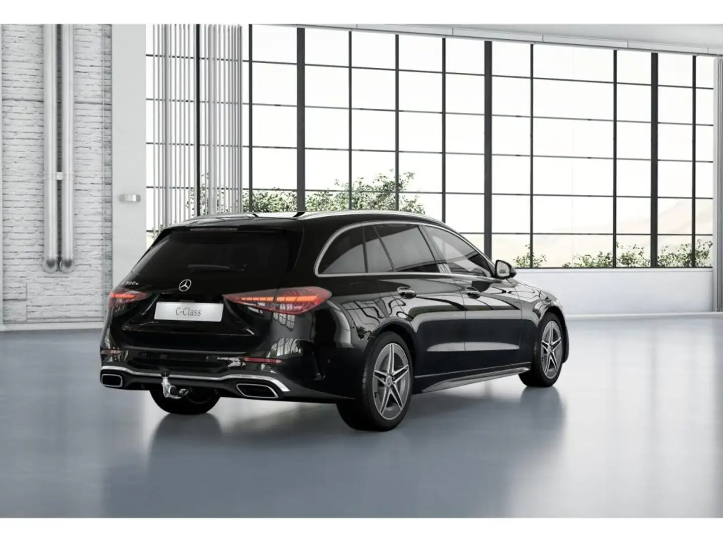 Mercedes-Benz C 300 e T AMG-Sport/DIGITAL/360/AHK/Distr/Leder Schwarz - 2