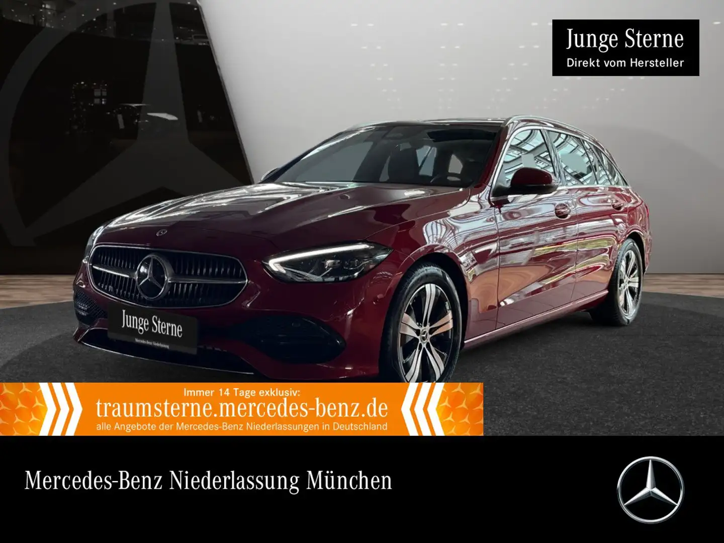 Mercedes-Benz C 180 T AVANTG+LED+KAMERA+KEYLESS+9G Rot - 1